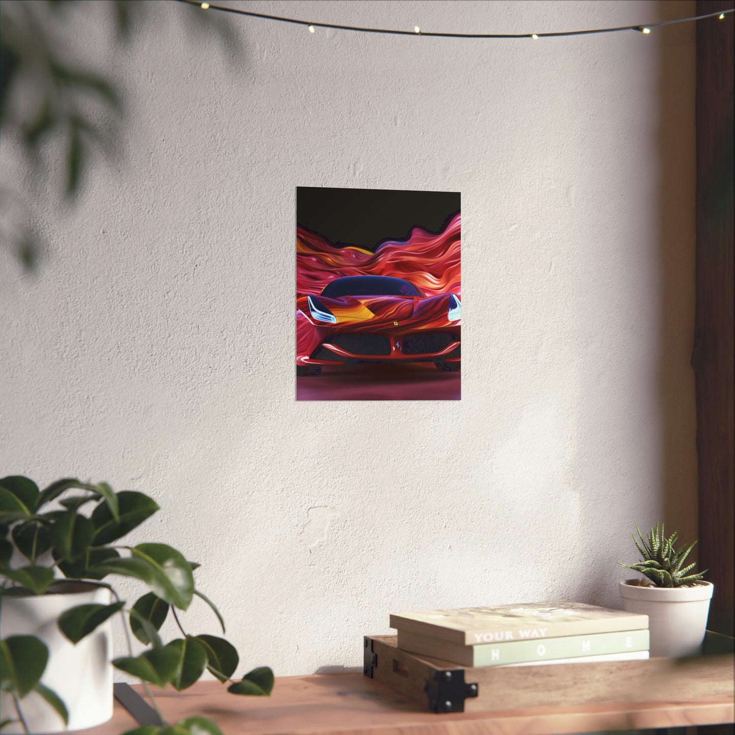 Premium Matte Vertical Posters Ferrari Water Fusion 3