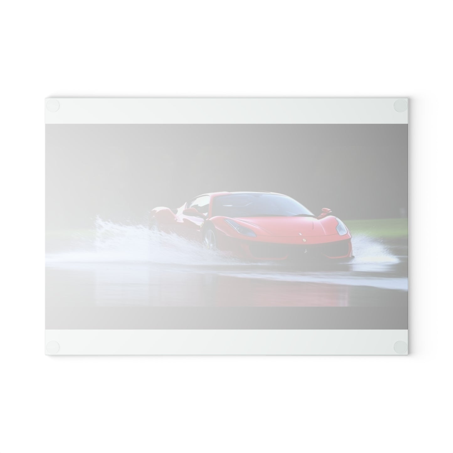 Glass Cutting Board Water Ferrari Splash 2