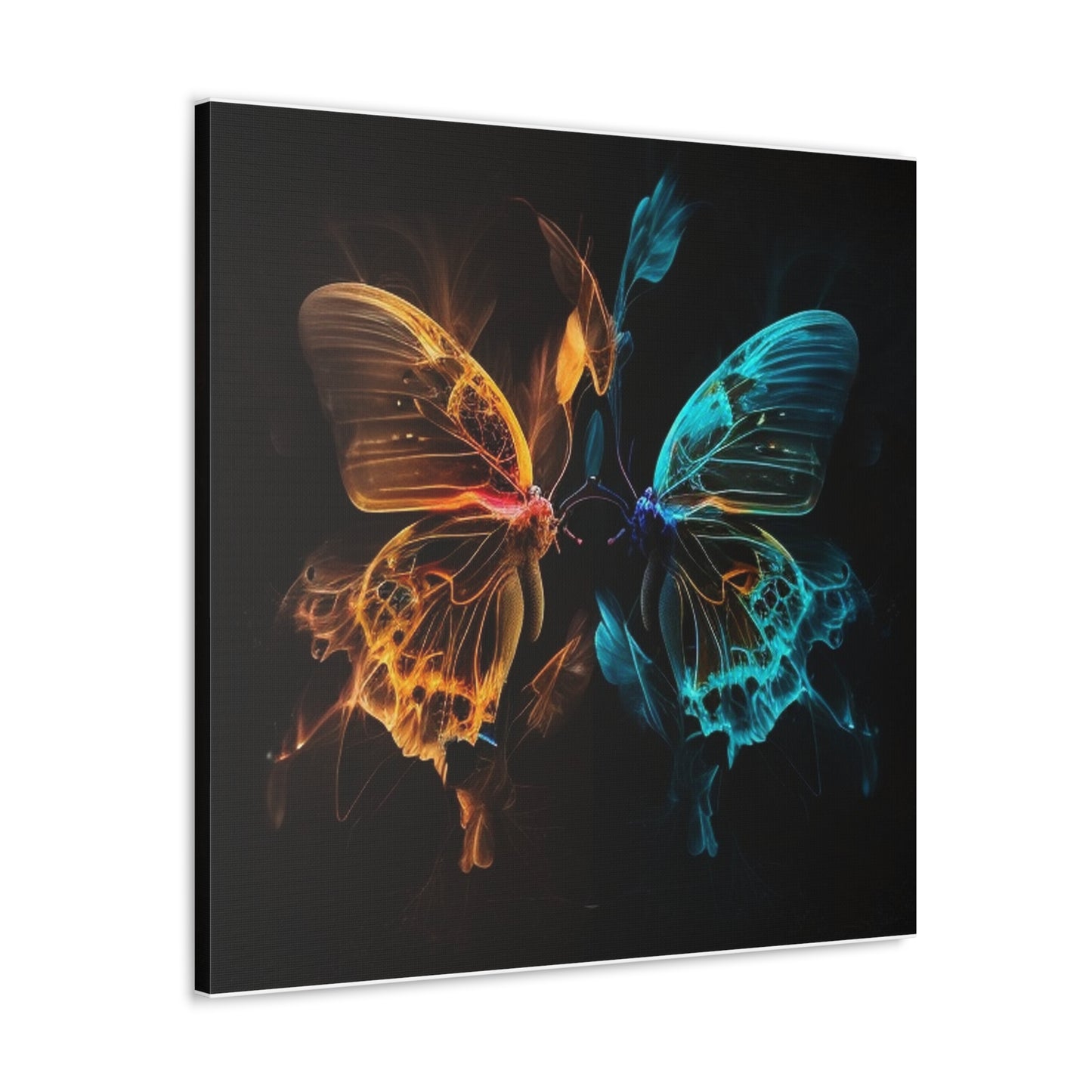 Canvas Gallery Wraps Kiss Neon Butterfly 2