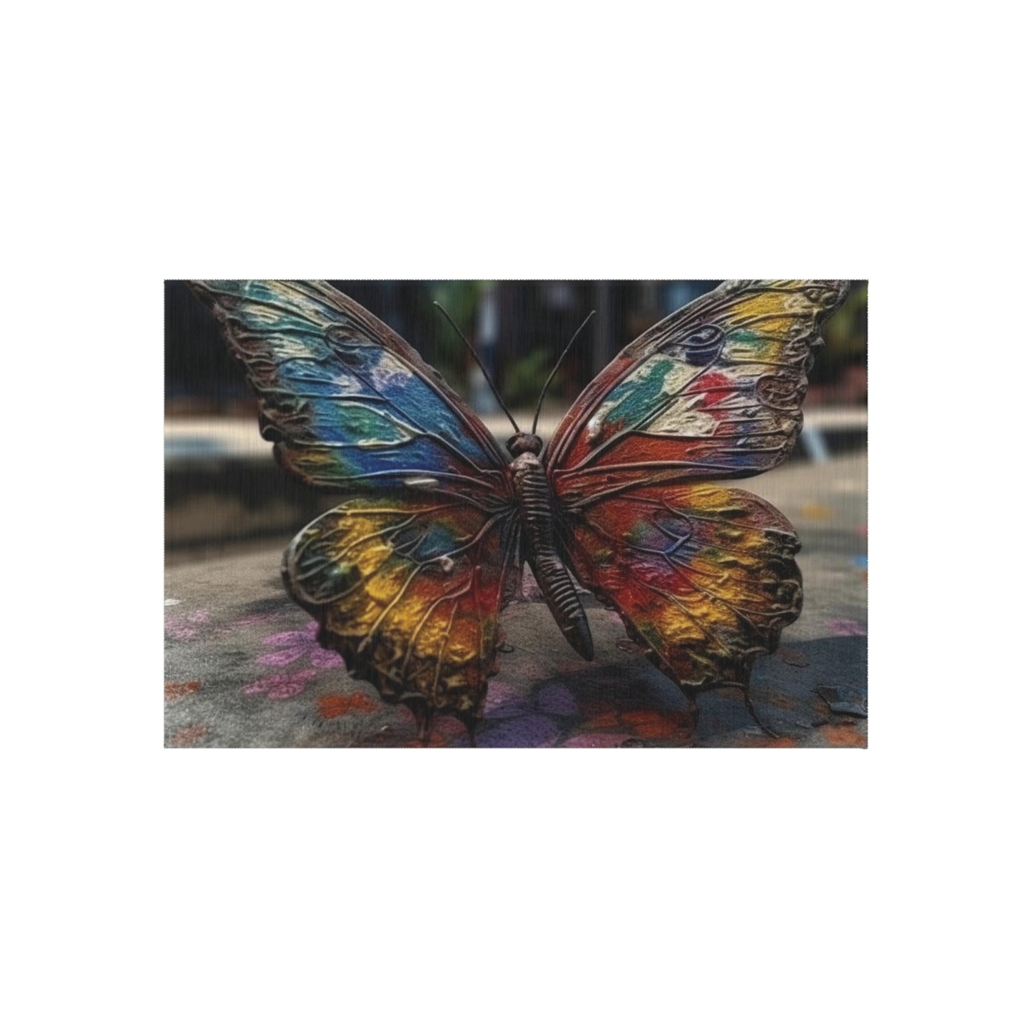 Outdoor Rug  Liquid Street Butterfly 3