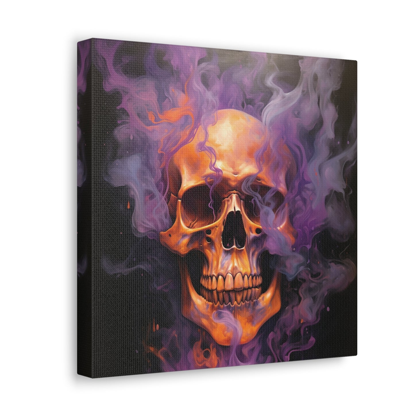 Canvas Gallery Wraps Skull Flames 4