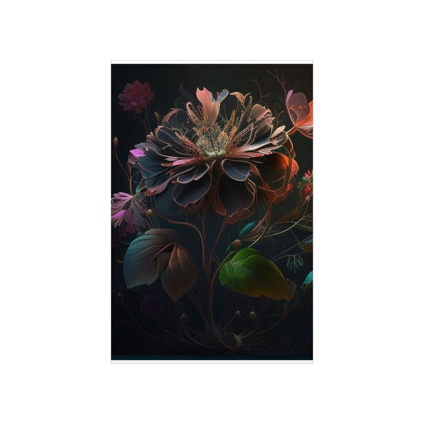 Premium Matte Vertical Posters Flower Arangment 2