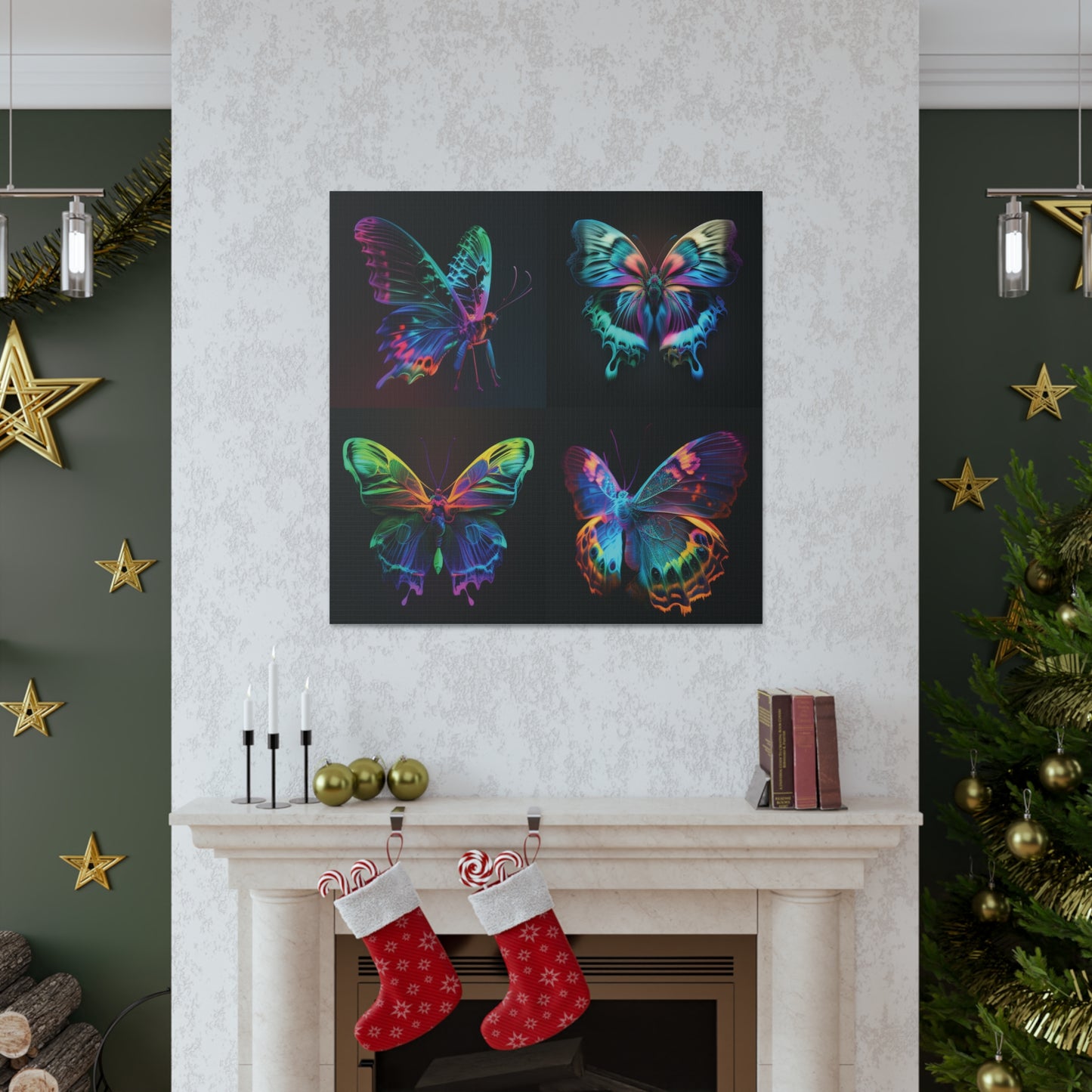 Canvas Gallery Wraps Raw Hyper Color Butterfly 5