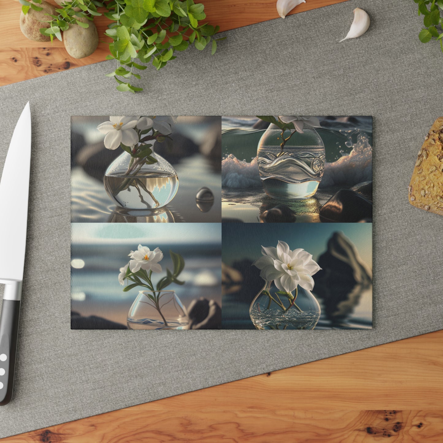 Glass Cutting Board Jasmine glass vase 5