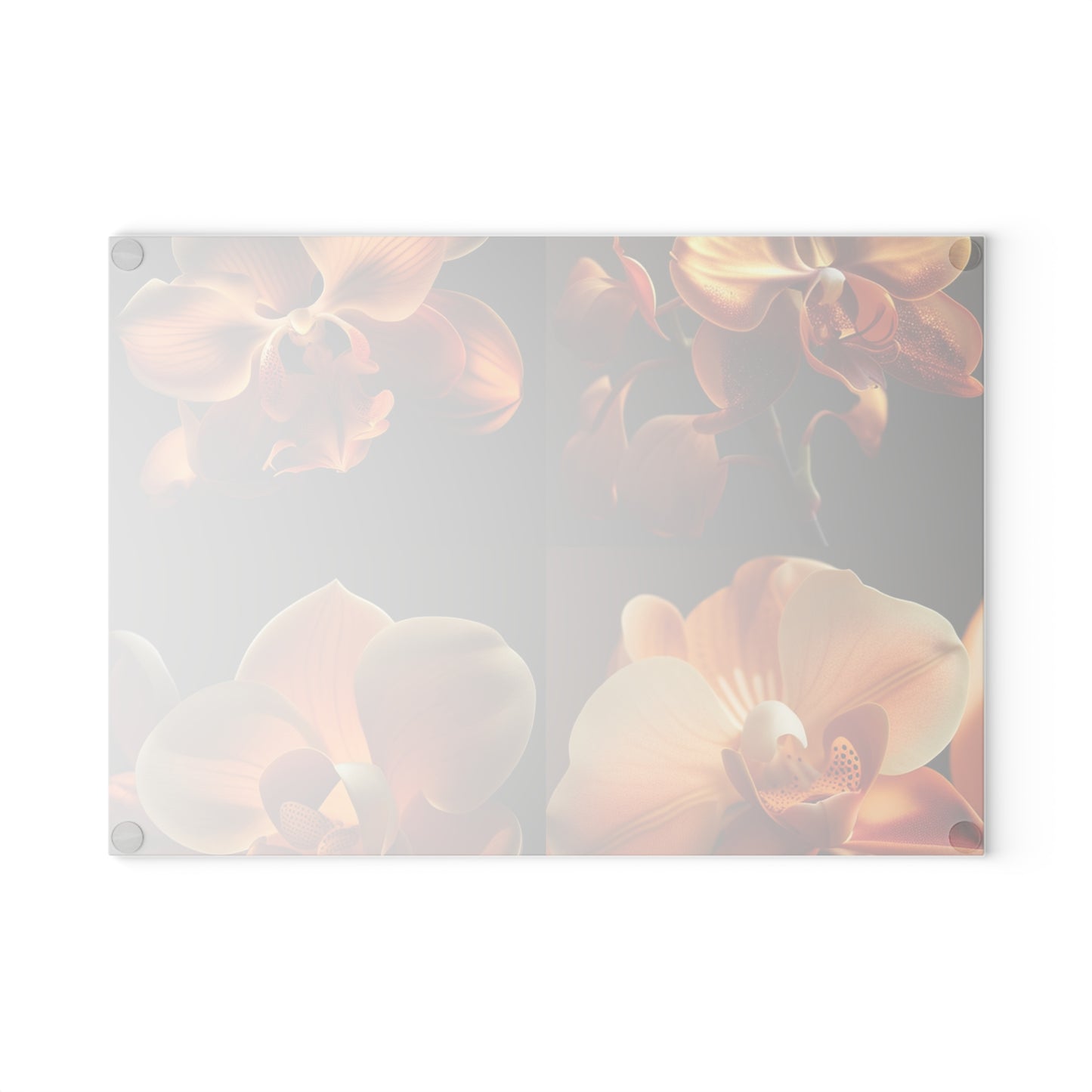 Glass Cutting Board Orange Orchid 5