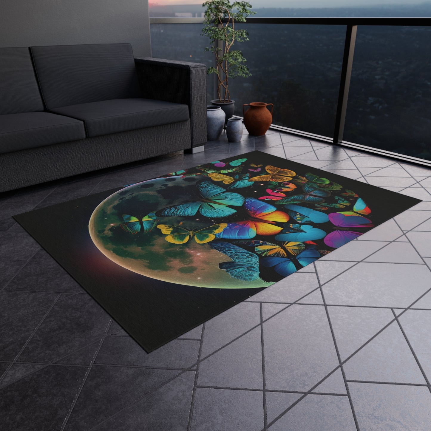 Outdoor Rug  Moon Butterfly 2