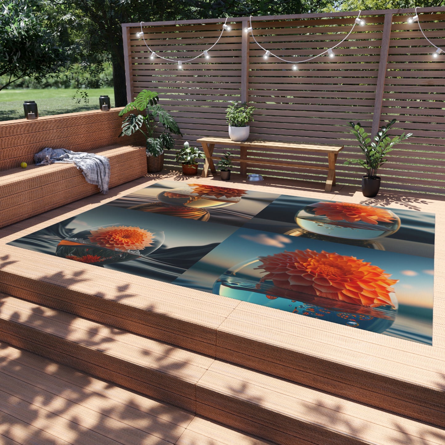 Outdoor Rug  Dahlia Orange 5