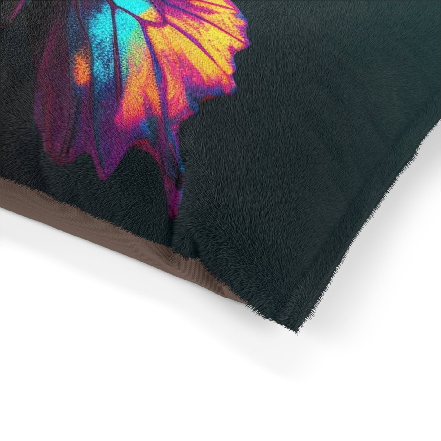 Pet Bed Hyper Colorful Butterfly Purple 3