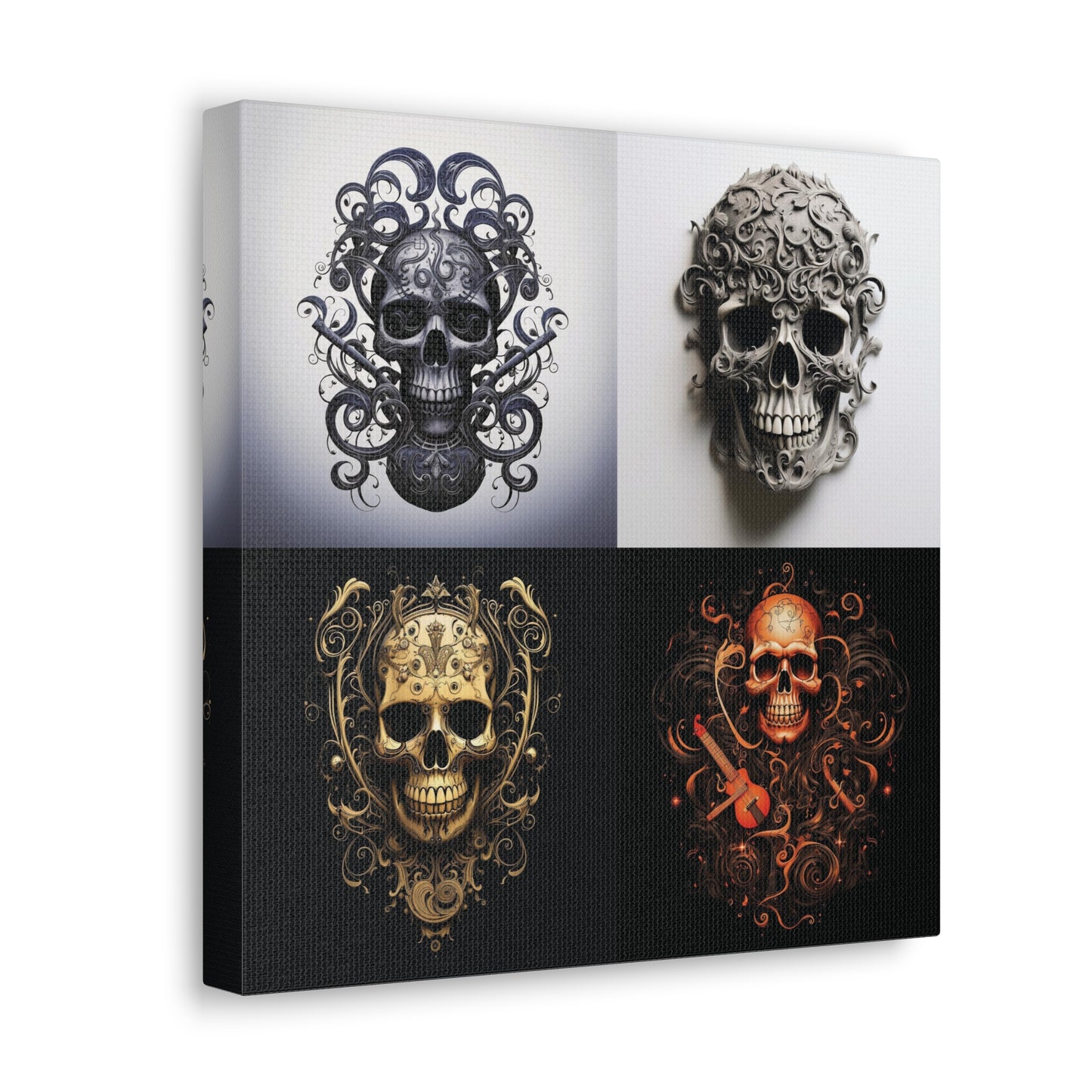 Canvas Gallery Wraps Skull Treble Clef 5