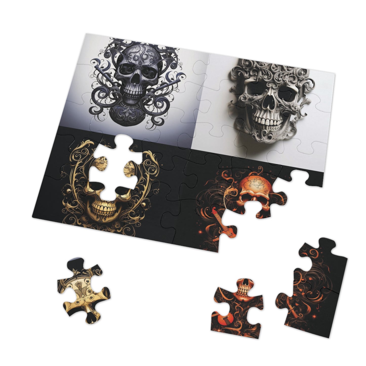 Jigsaw Puzzle (30, 110, 252, 500,1000-Piece) Skull Treble Clef 5