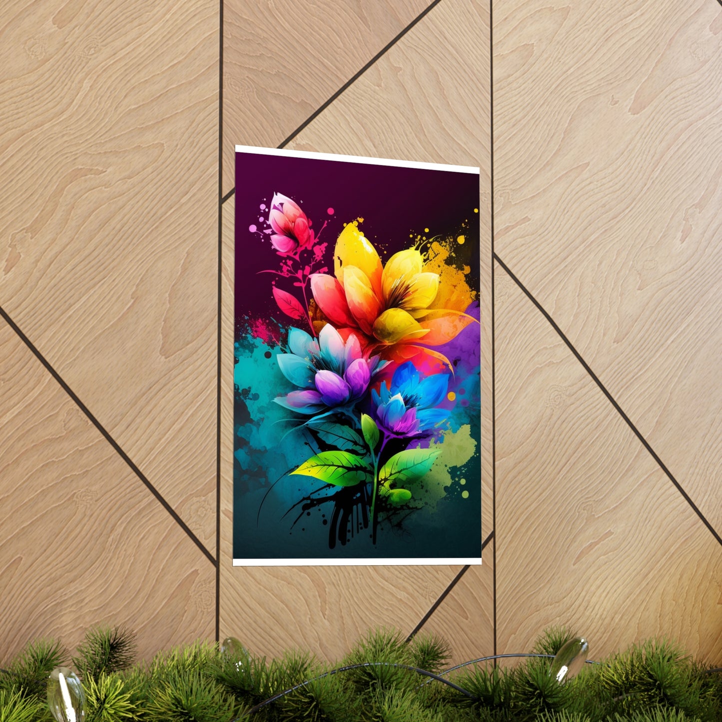 Premium Matte Vertical Posters Bright Spring Flowers 3