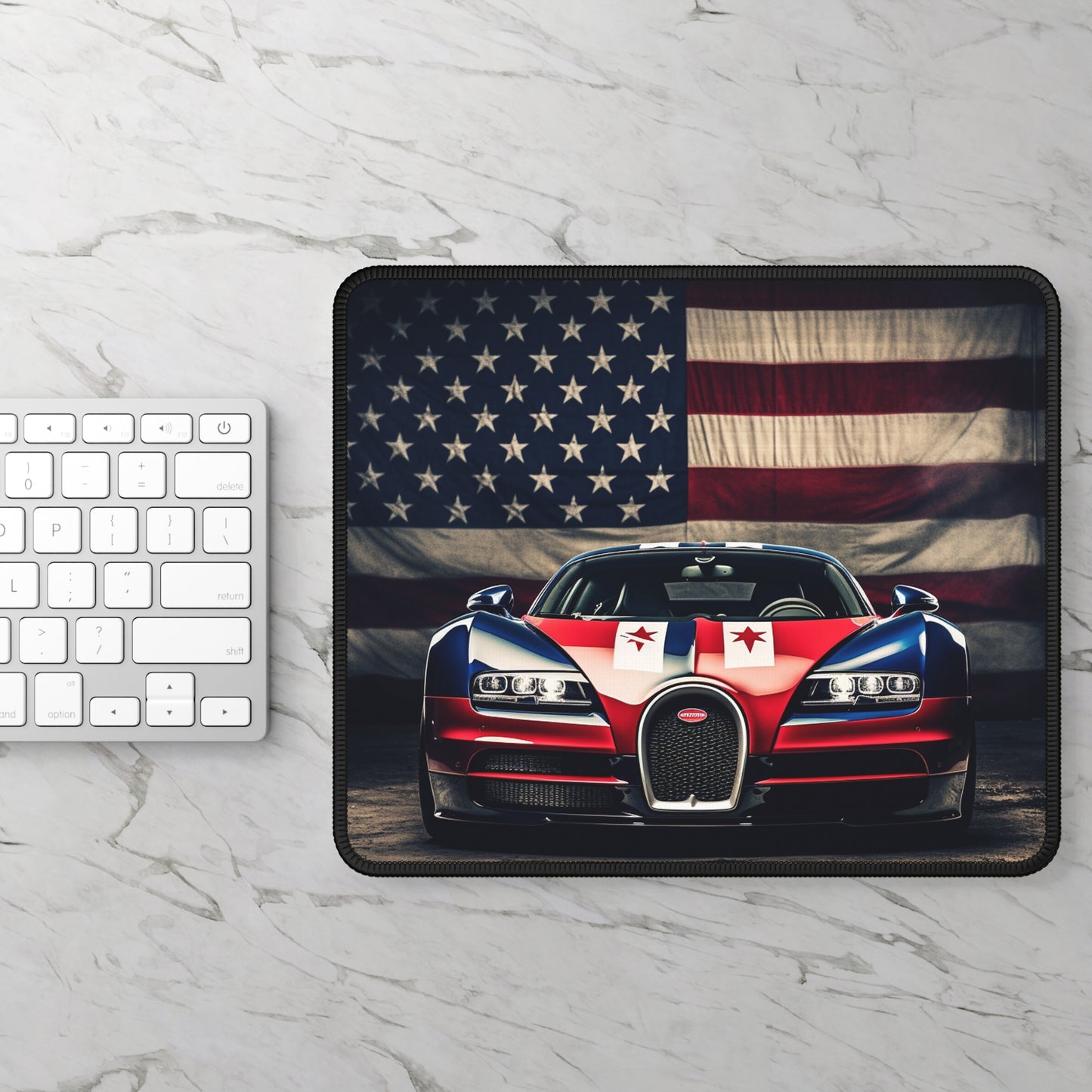 Gaming Mouse Pad  Bugatti American Flag 3