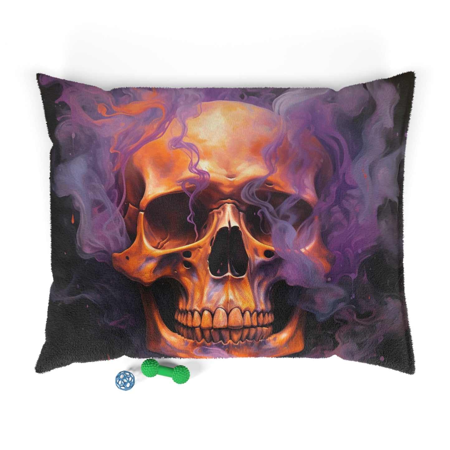Pet Bed Skull Flames 4