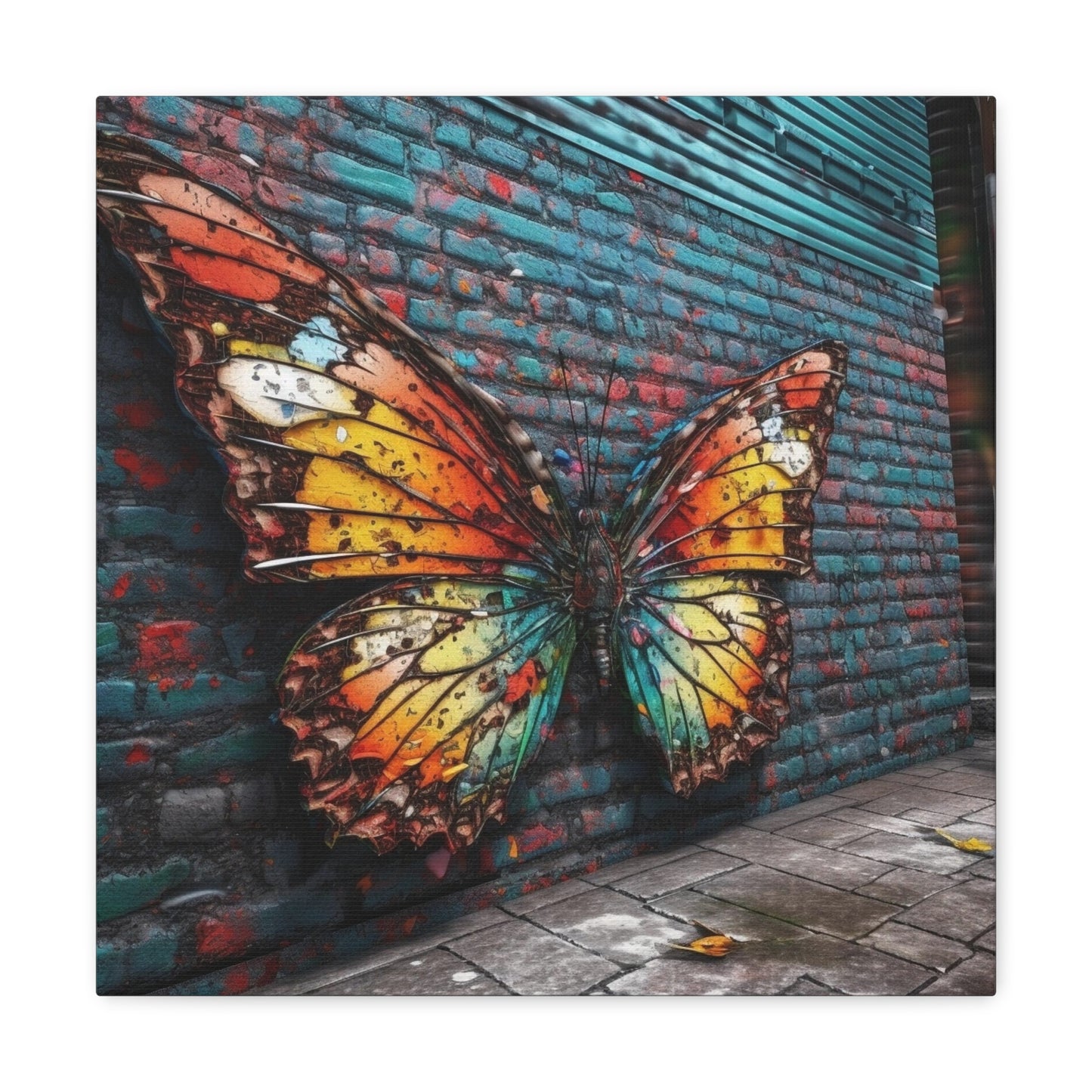 Canvas Gallery Wraps Liquid Street Butterfly 2