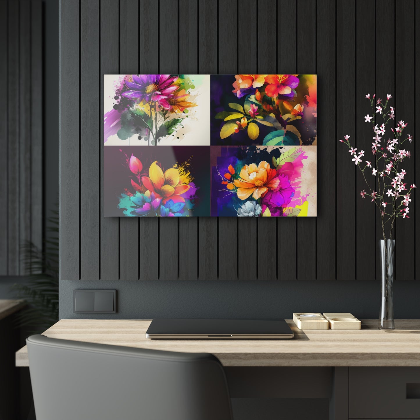 Acrylic Prints Bright Spring Flowers 5