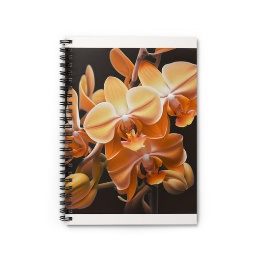 Spiral Notebook - Ruled Line orchid pedals 1