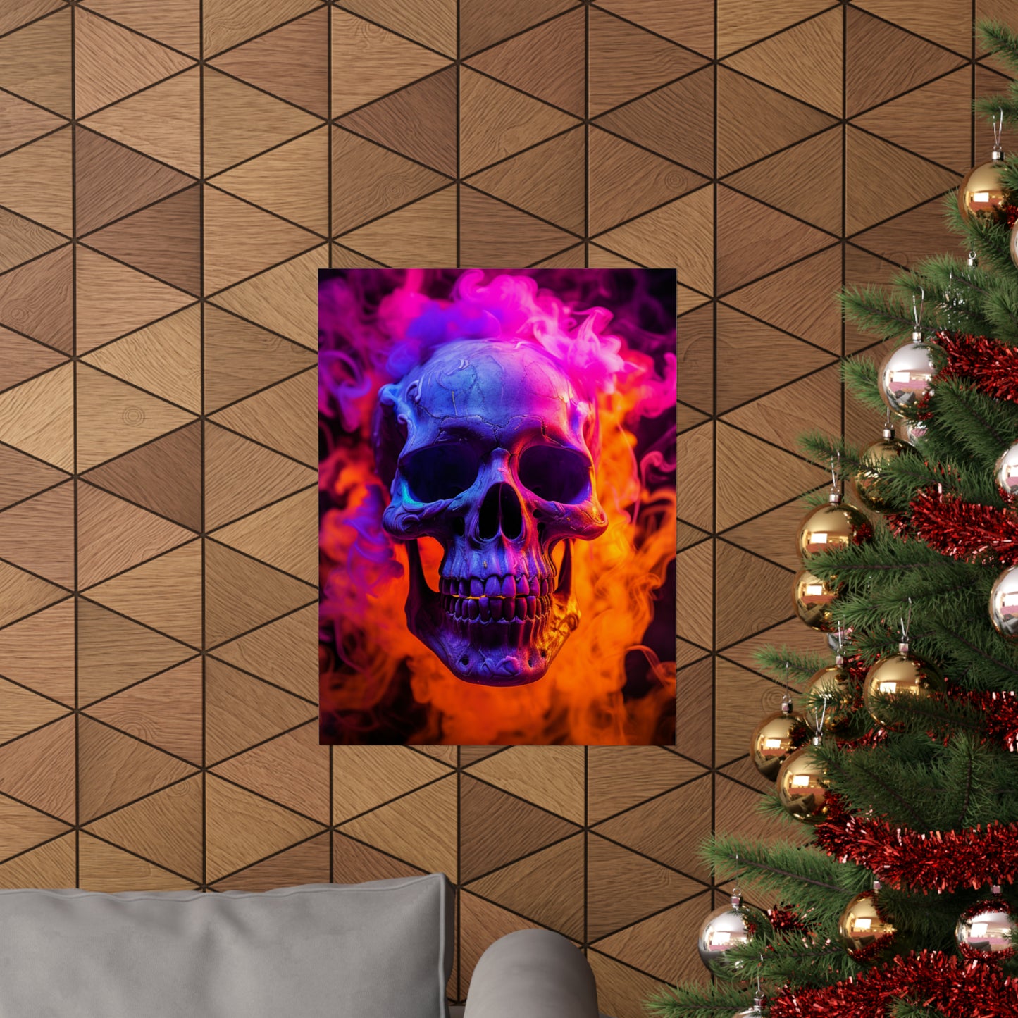 Premium Matte Vertical Posters Macro Skull 4