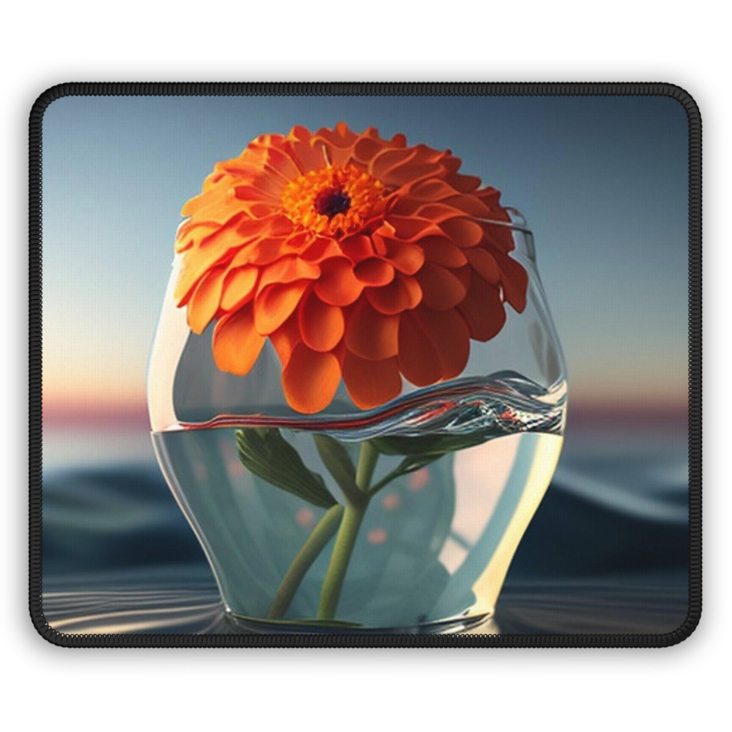 Gaming Mouse Pad  Orange Zinnia 4