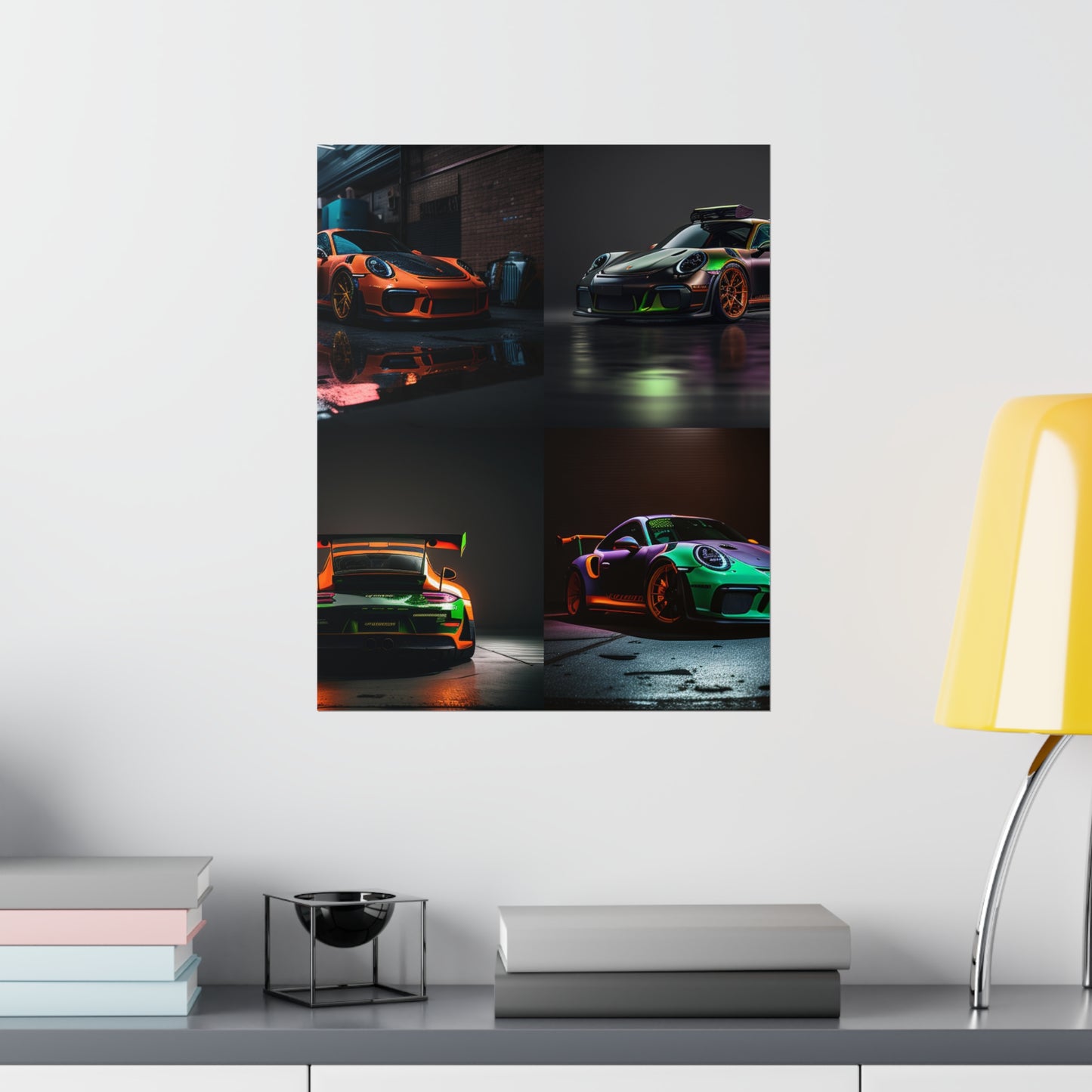 Premium Matte Vertical Posters Porsche Color 5