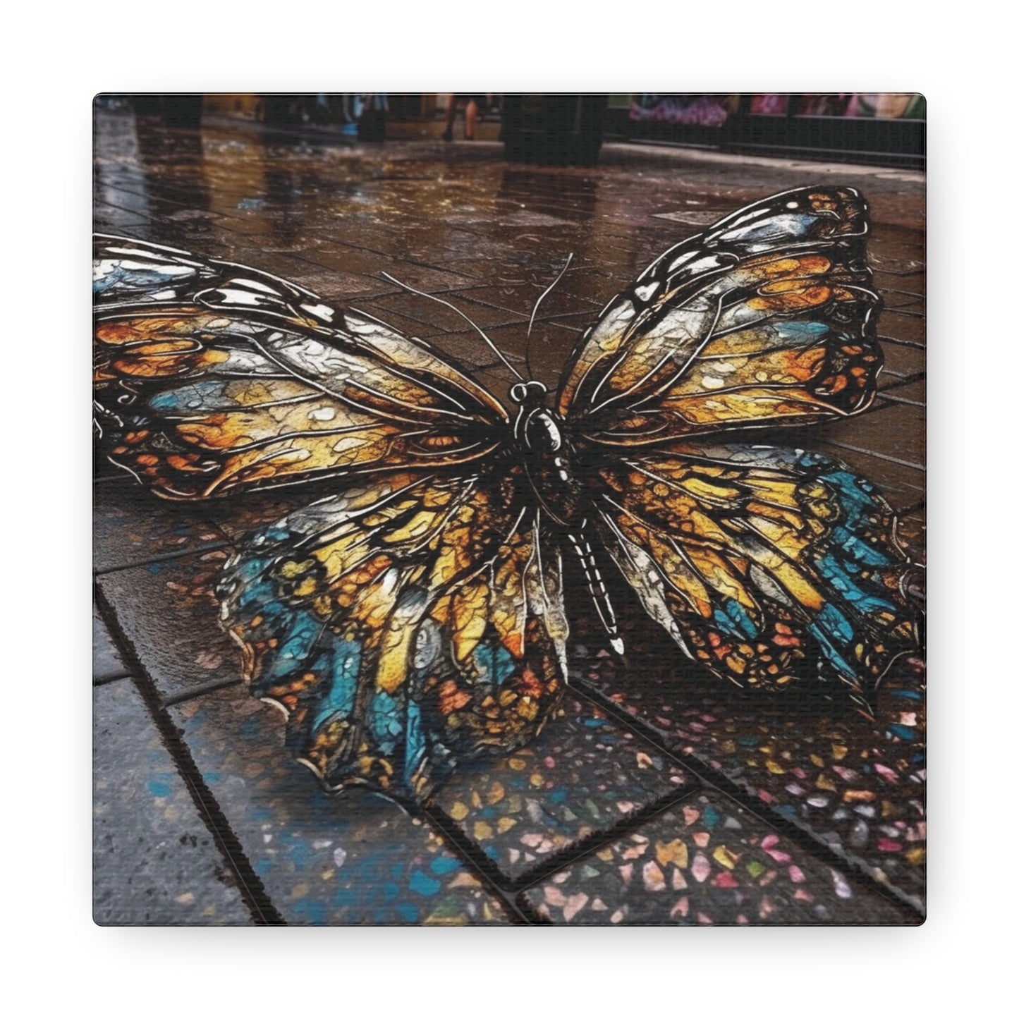 Canvas Gallery Wraps Water Butterfly Street 1