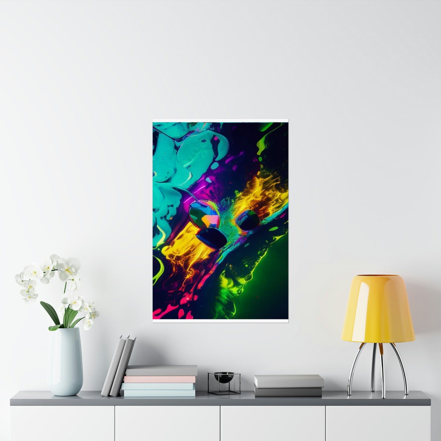 Premium Matte Vertical Posters Florescent Glow 4