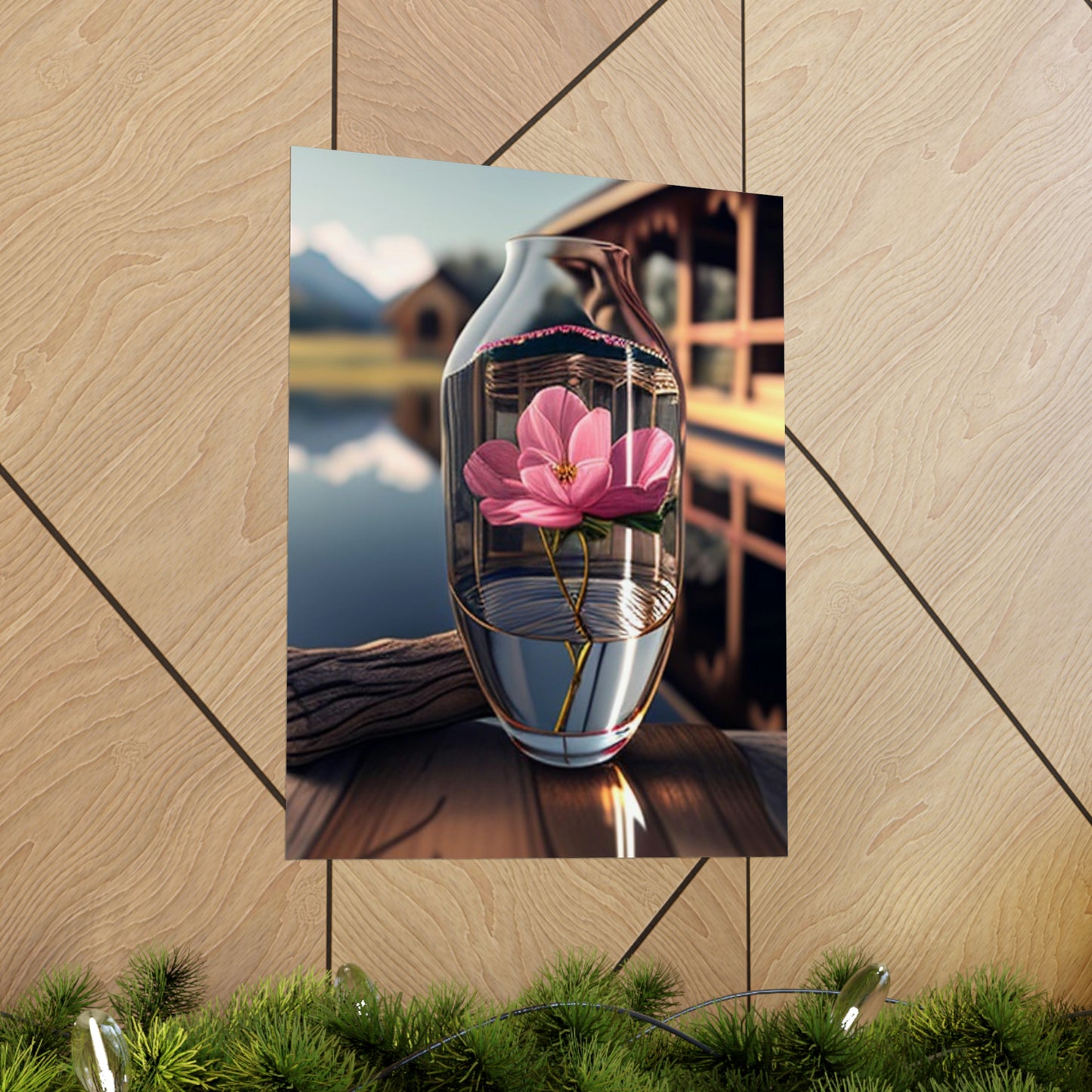 Premium Matte Vertical Posters Pink Magnolia 4