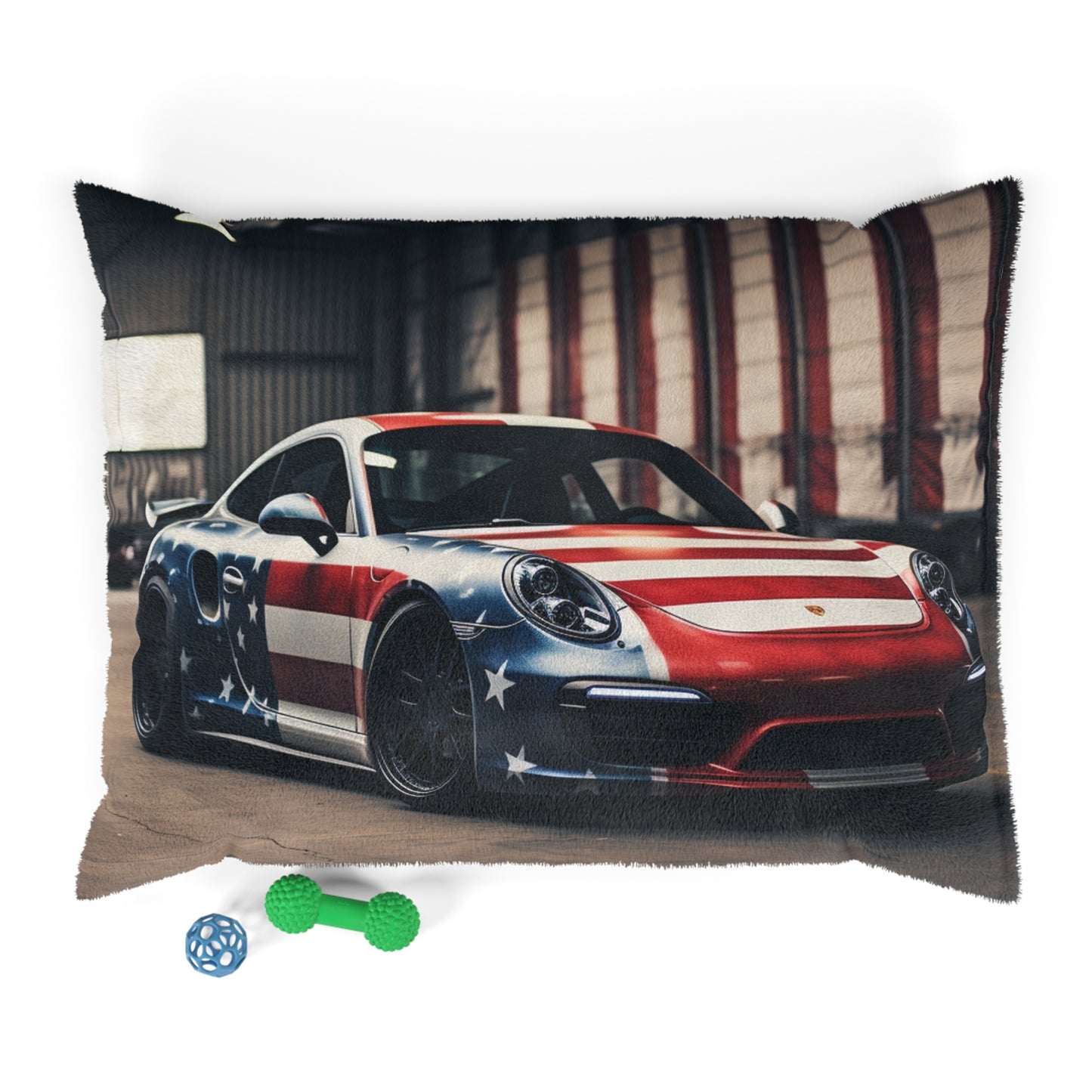 Pet Bed American Flag Porsche 2