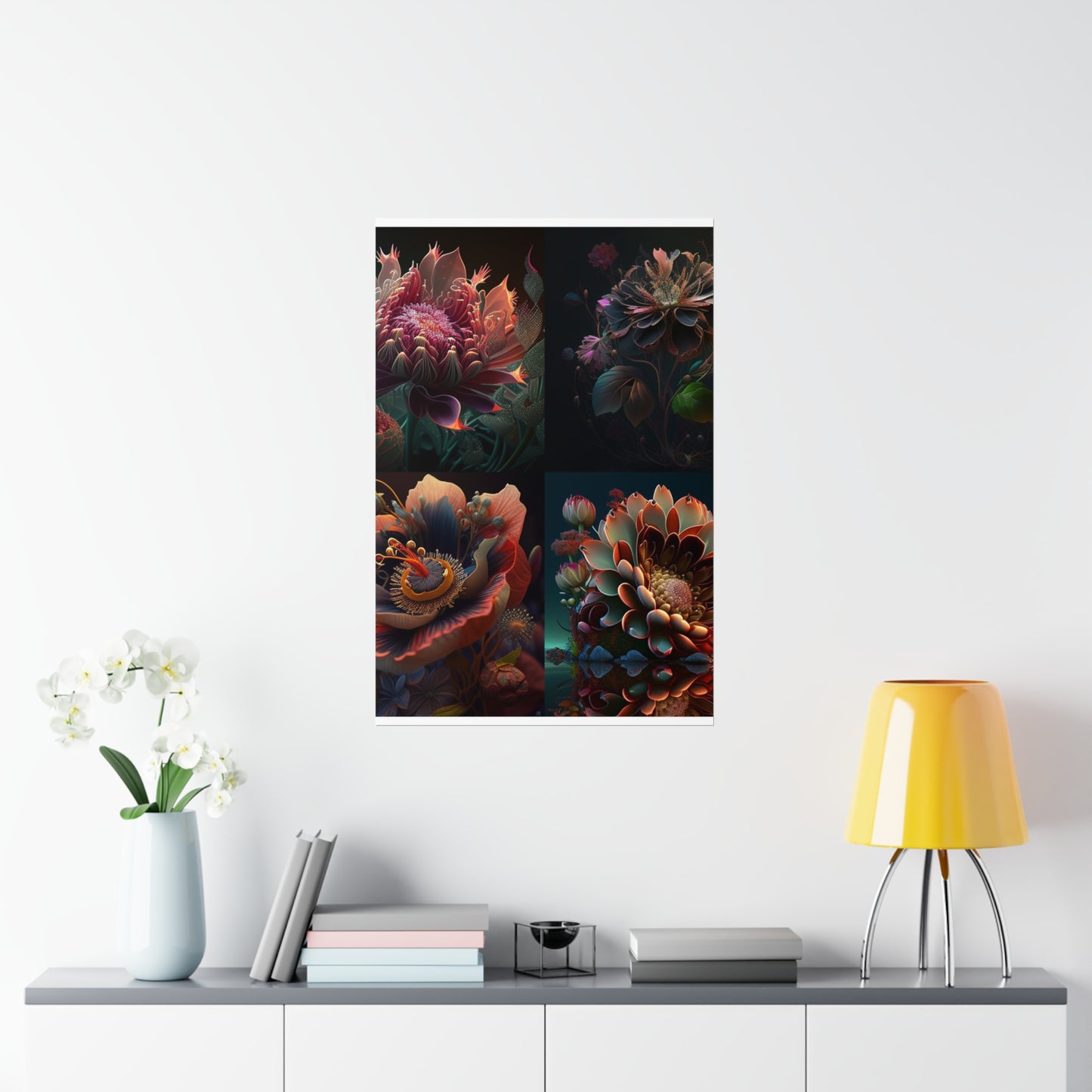 Premium Matte Vertical Posters Flower Arangment 5