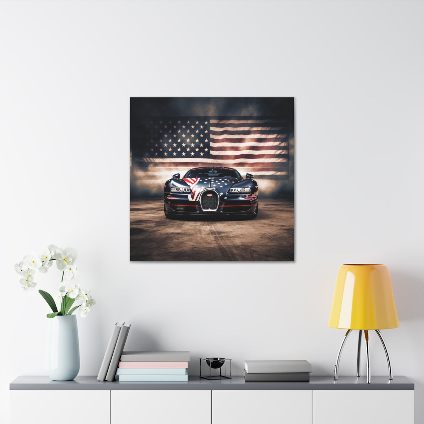 Canvas Gallery Wraps Bugatti American Flag 2