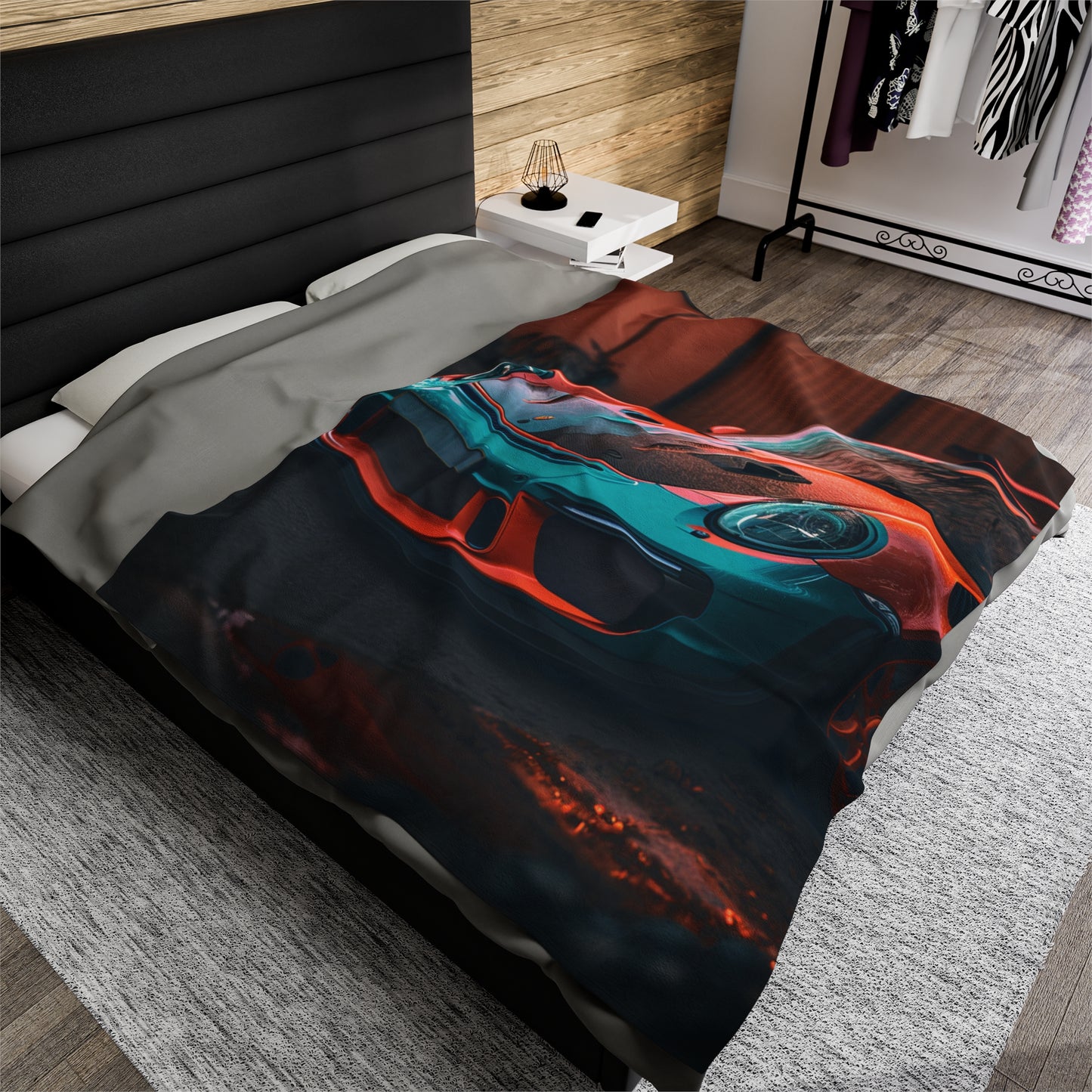 Velveteen Plush Blanket porsche 911 gt3 3