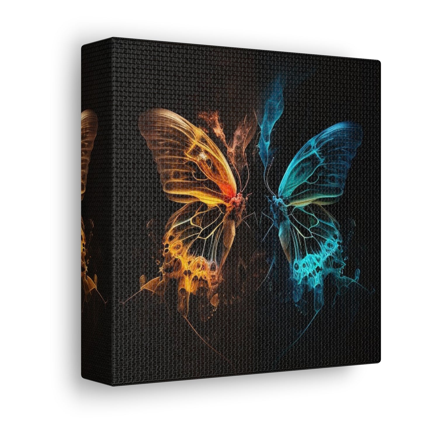 Canvas Gallery Wraps Kiss Neon Butterfly 3