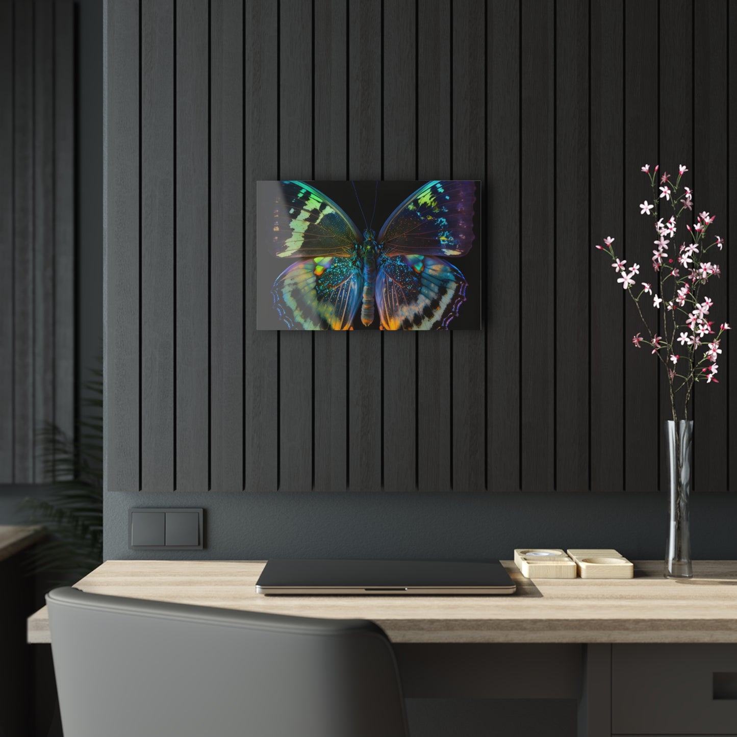 Acrylic Prints Neon Butterfly Flair 4