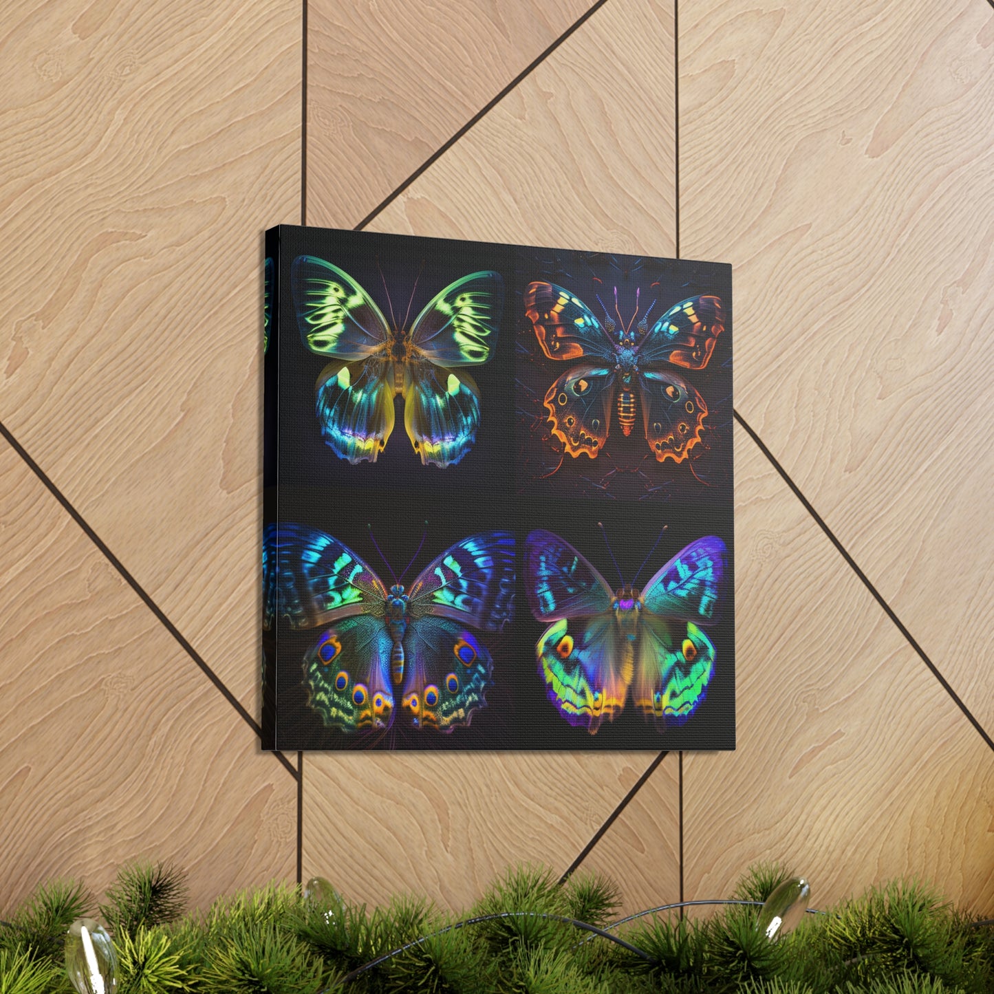 Canvas Gallery Wraps Neon Hue Butterfly 5