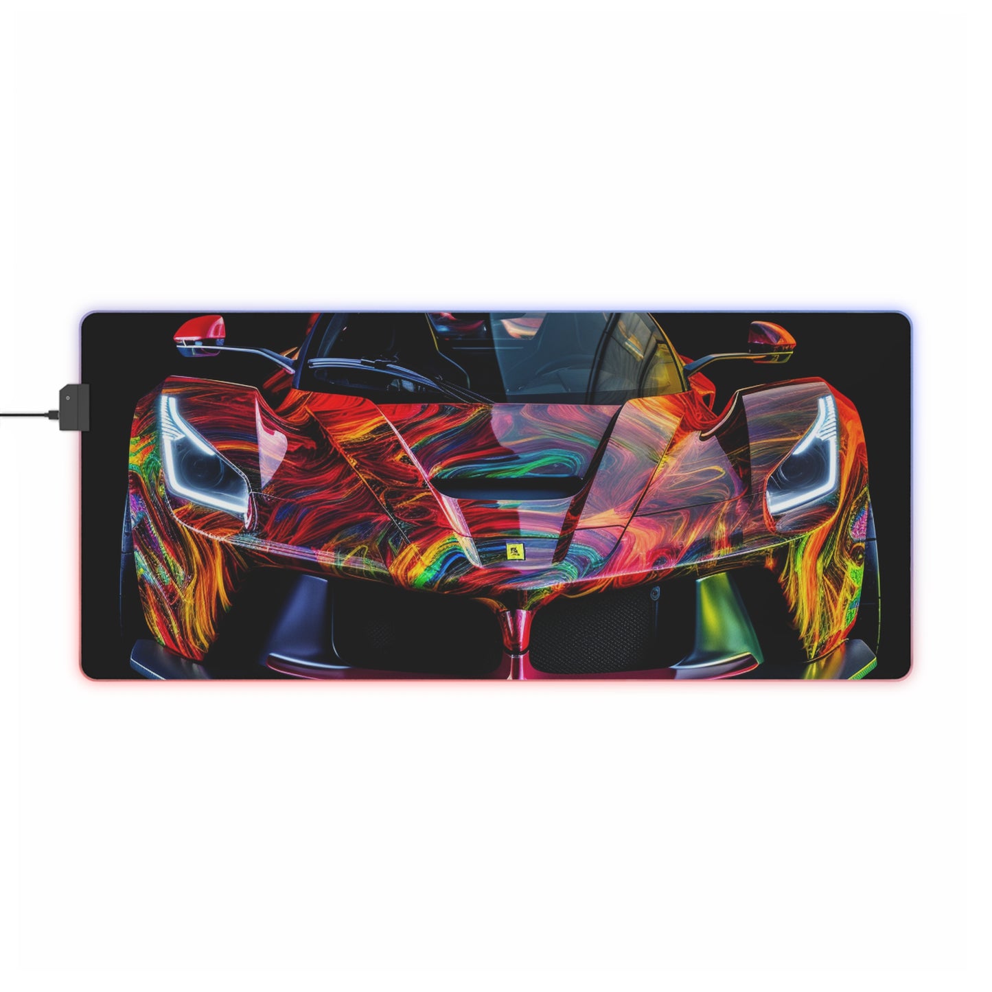 LED Gaming Mouse Pad Ferrari Neon 3