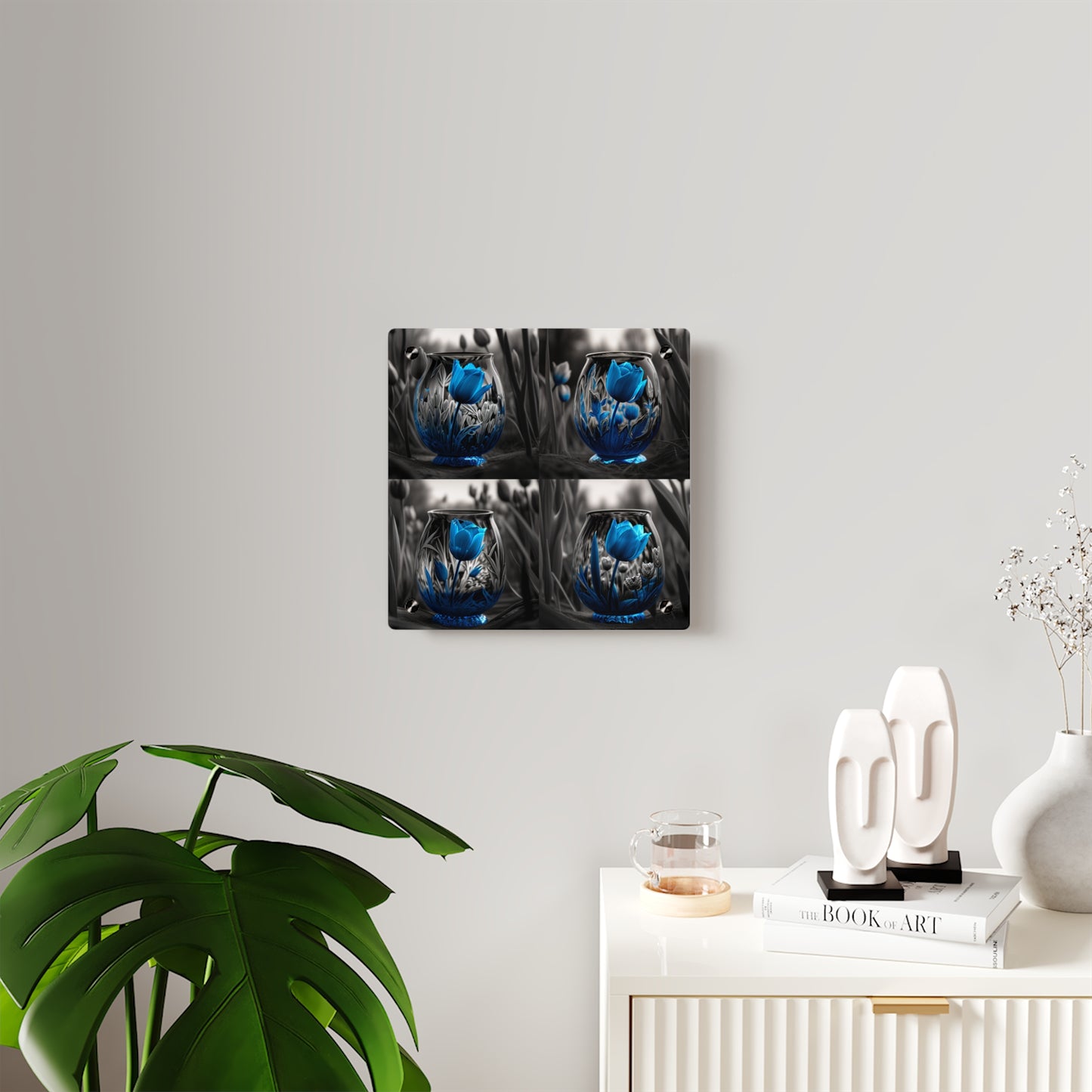 Acrylic Wall Art Panels Tulip Blue 5