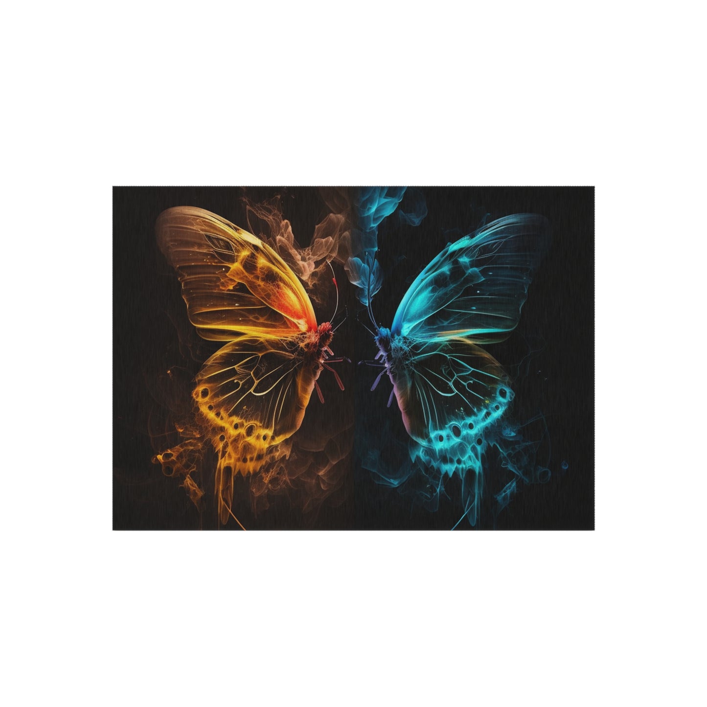 Outdoor Rug  Kiss Neon Butterfly 8