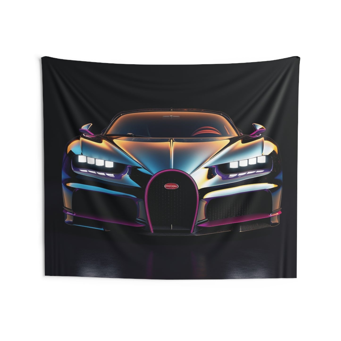 Indoor Wall Tapestries Hyper Bugatti Chiron 1