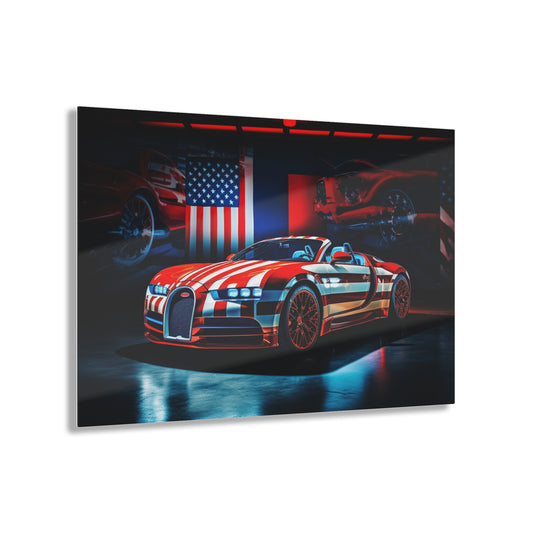 Acrylic Prints Macro Bugatti American Flag 2