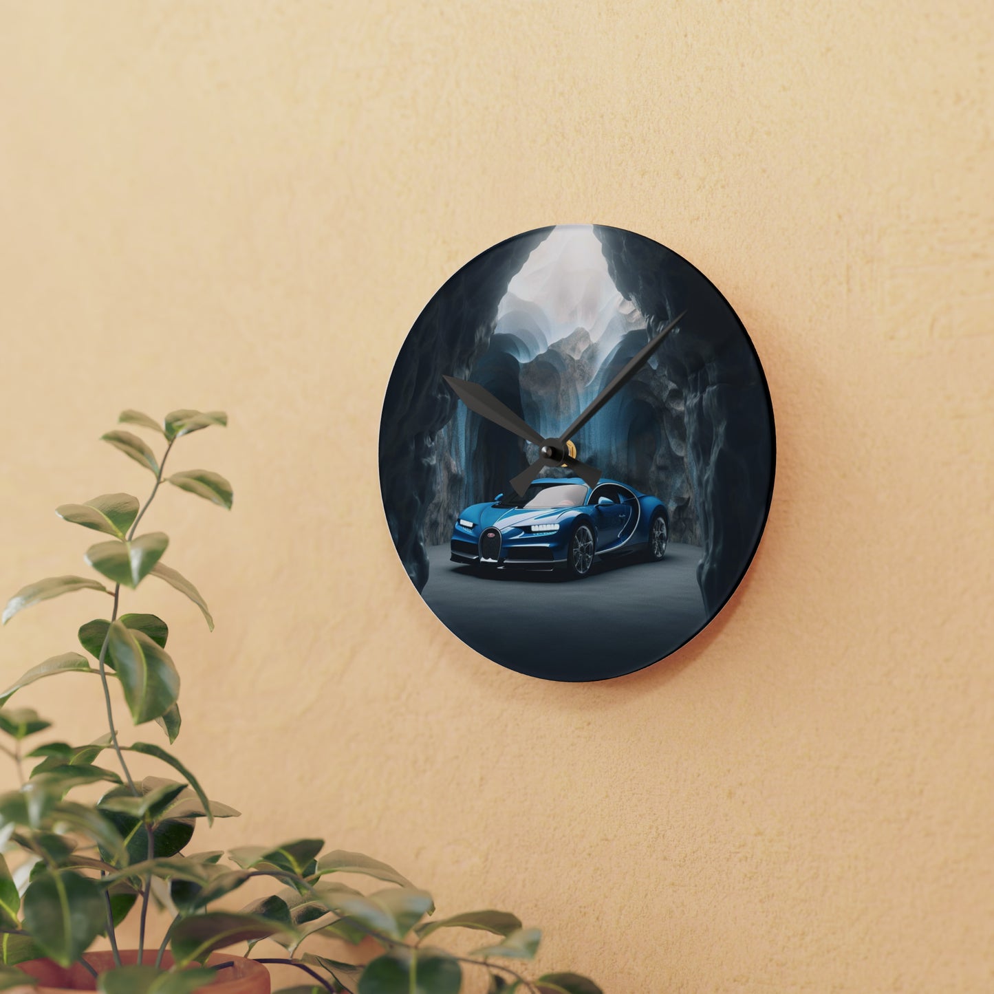 Acrylic Wall Clock Bugatti Real Look 2