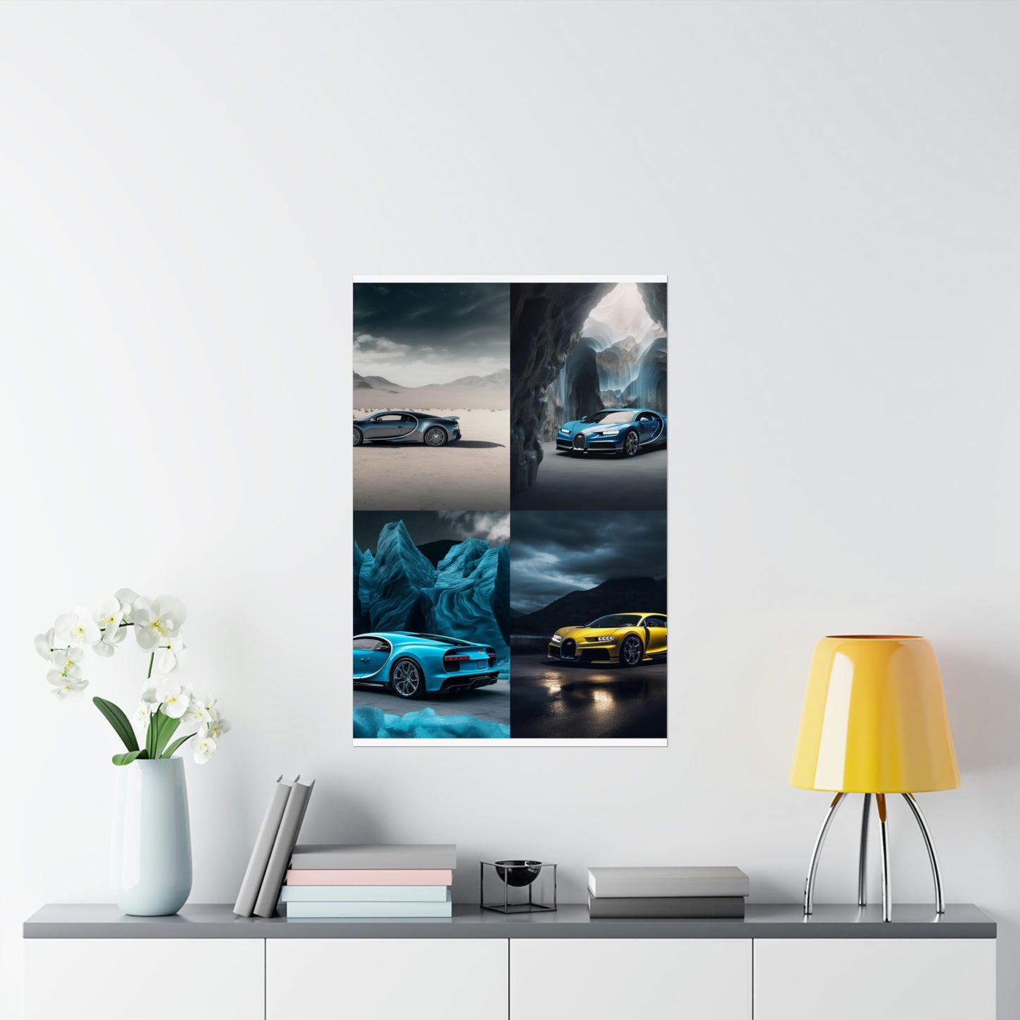 Premium Matte Vertical Posters Bugatti Real Look 5