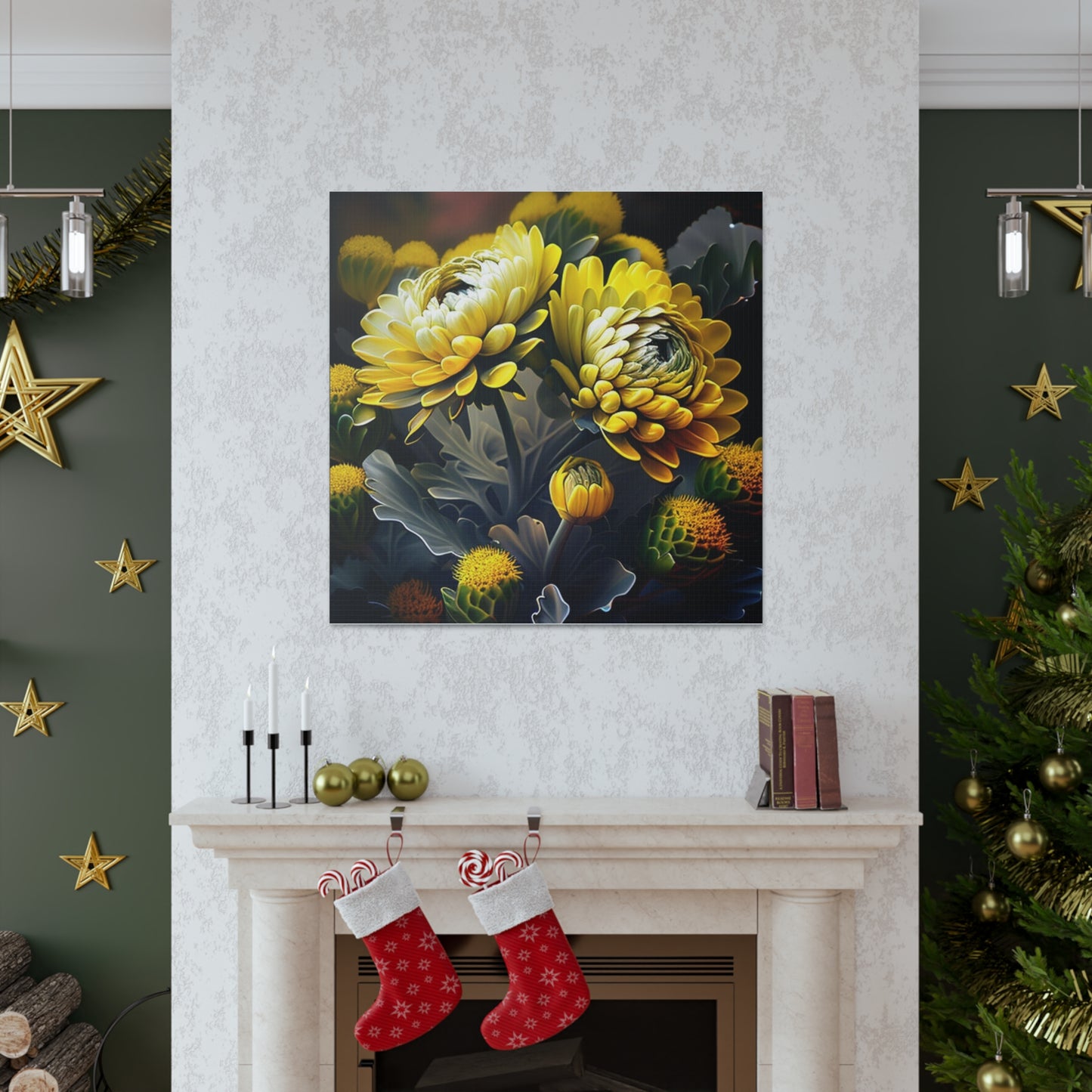 Canvas Gallery Wraps Yellow Hermosas Flores Amarillas 2