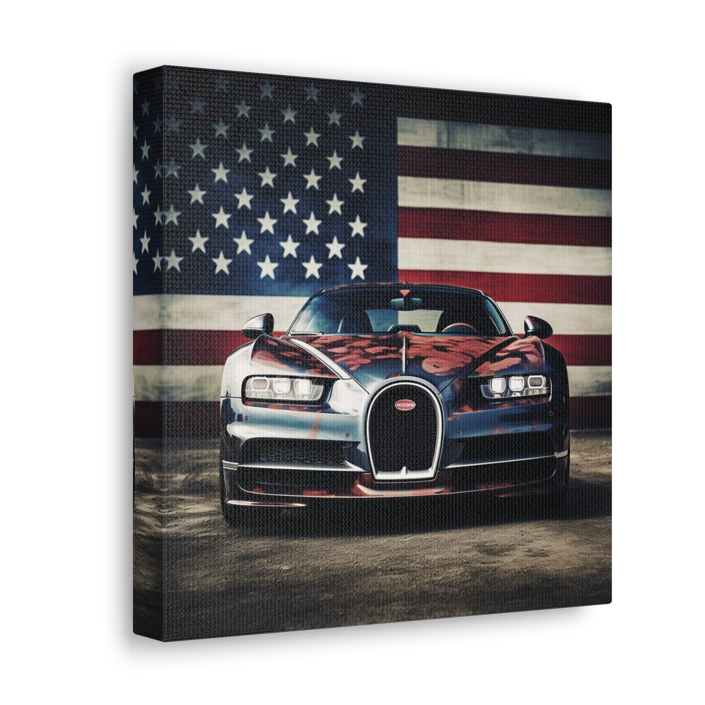 Canvas Gallery Wraps Bugatti Flag 3
