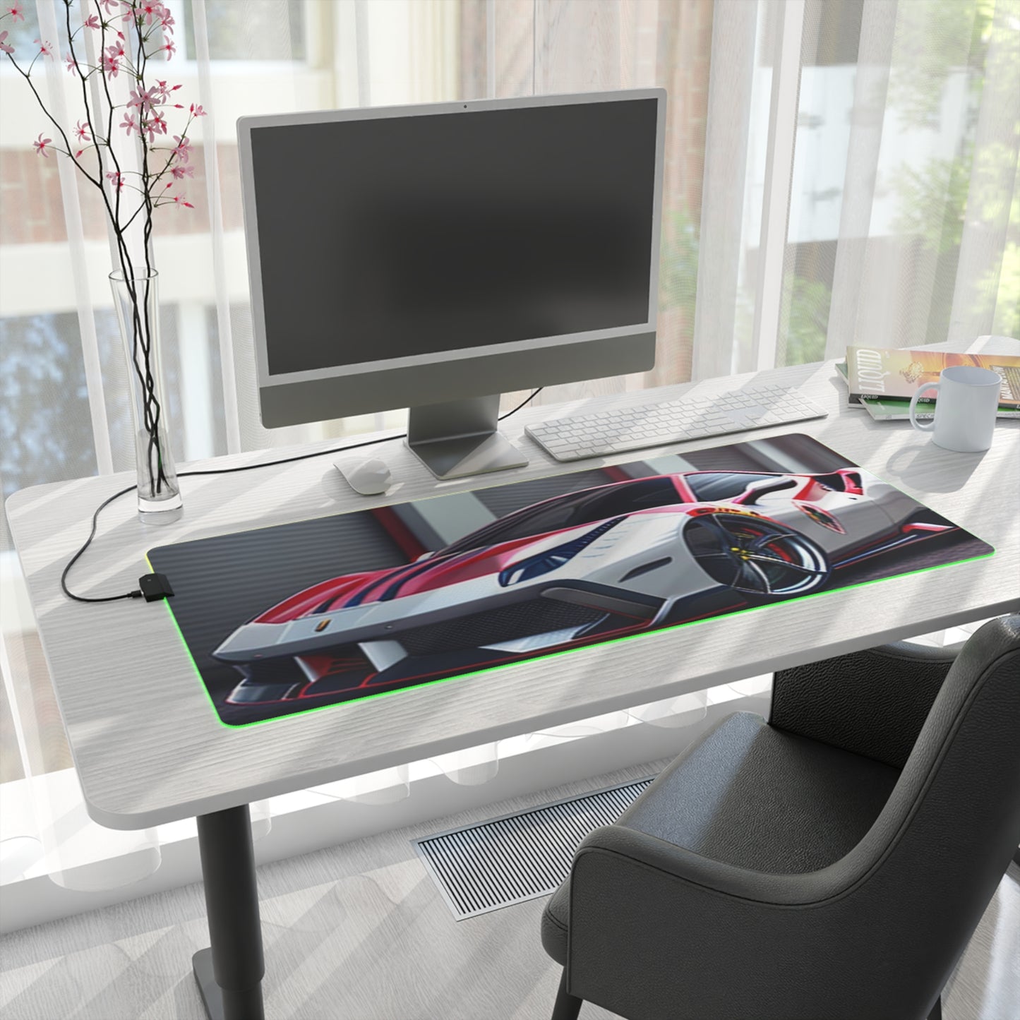 LED Gaming Mouse Pad Ferrari Hyper 3