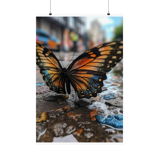 Premium Matte Vertical Posters Water Butterfly Street 4