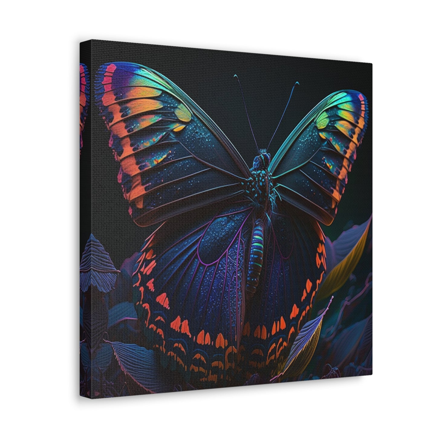 Canvas Gallery Wraps Hue Neon Butterfly 3