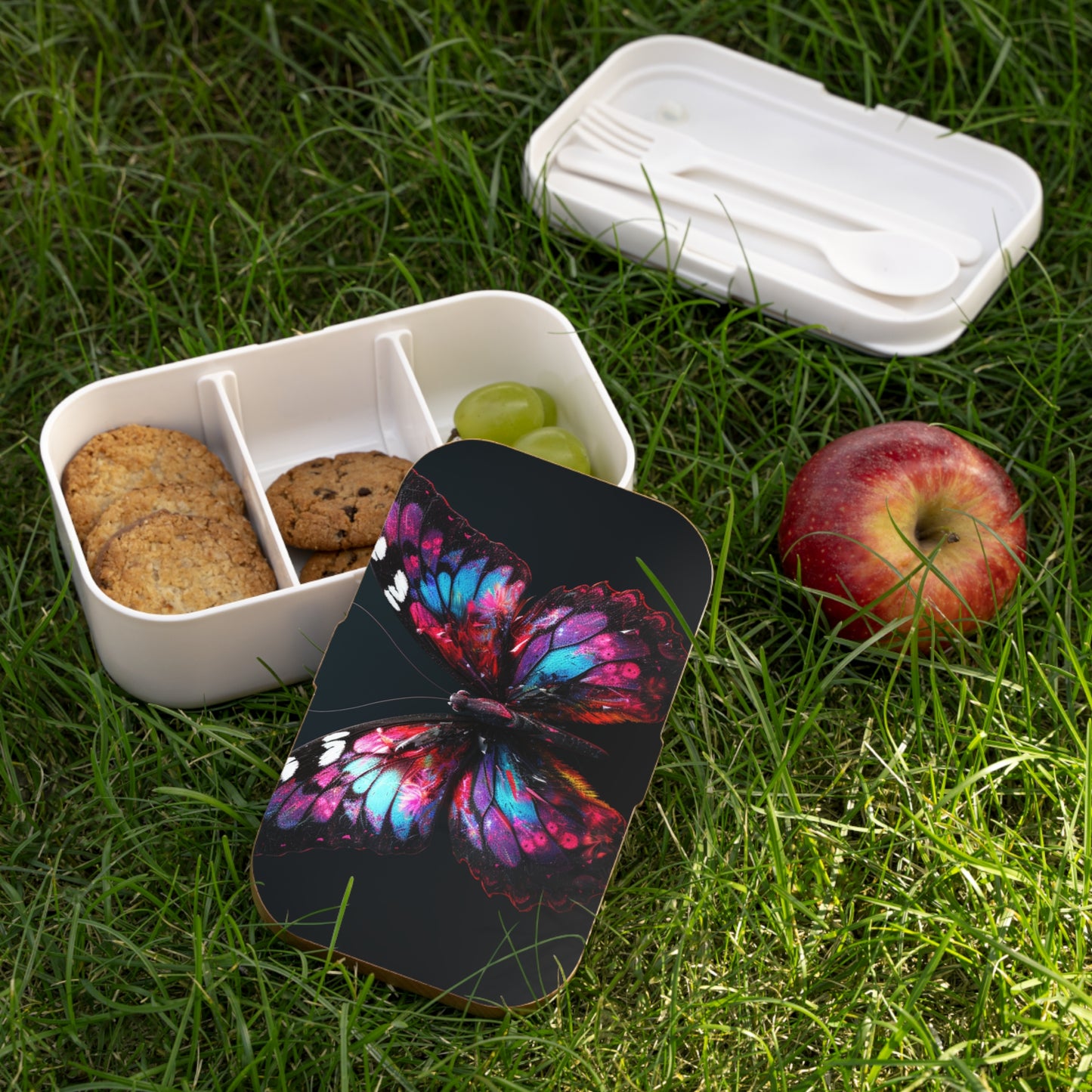 Bento Lunch Box Hyper Butterfly Real