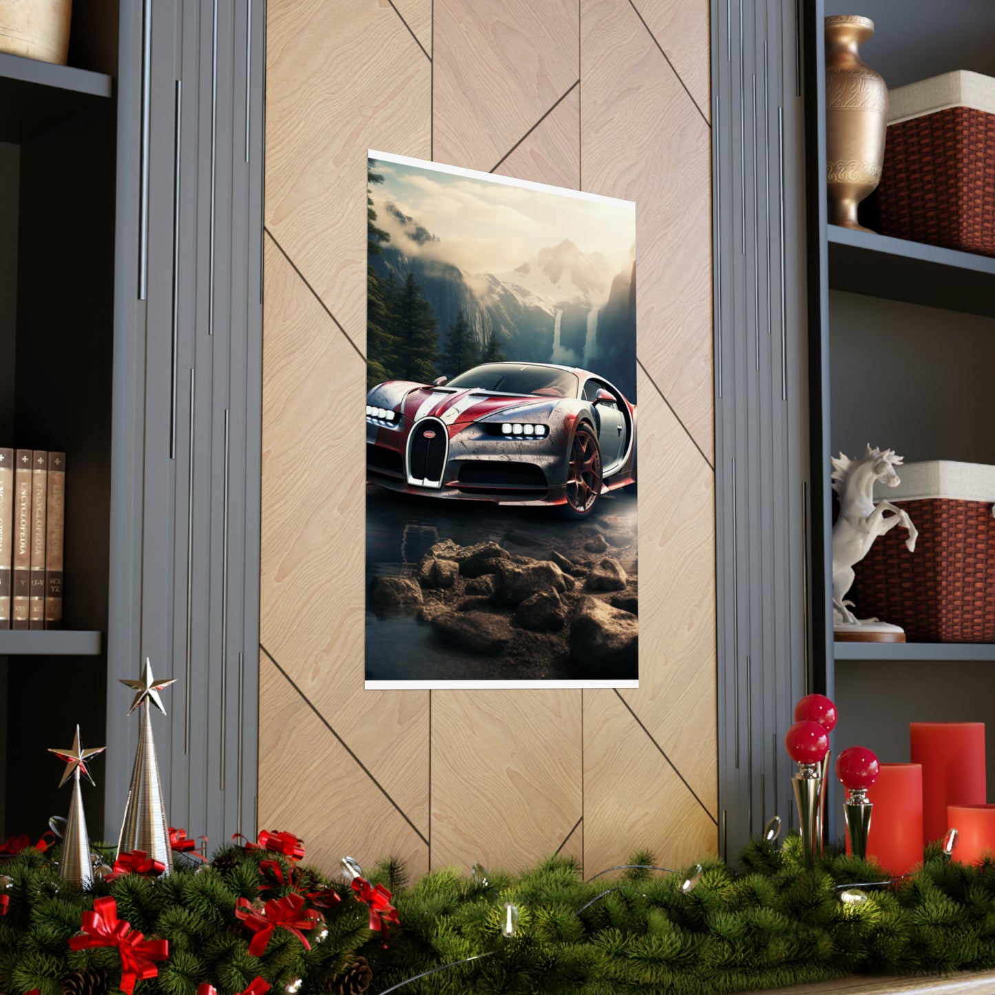 Premium Matte Vertical Posters Bugatti Waterfall 4