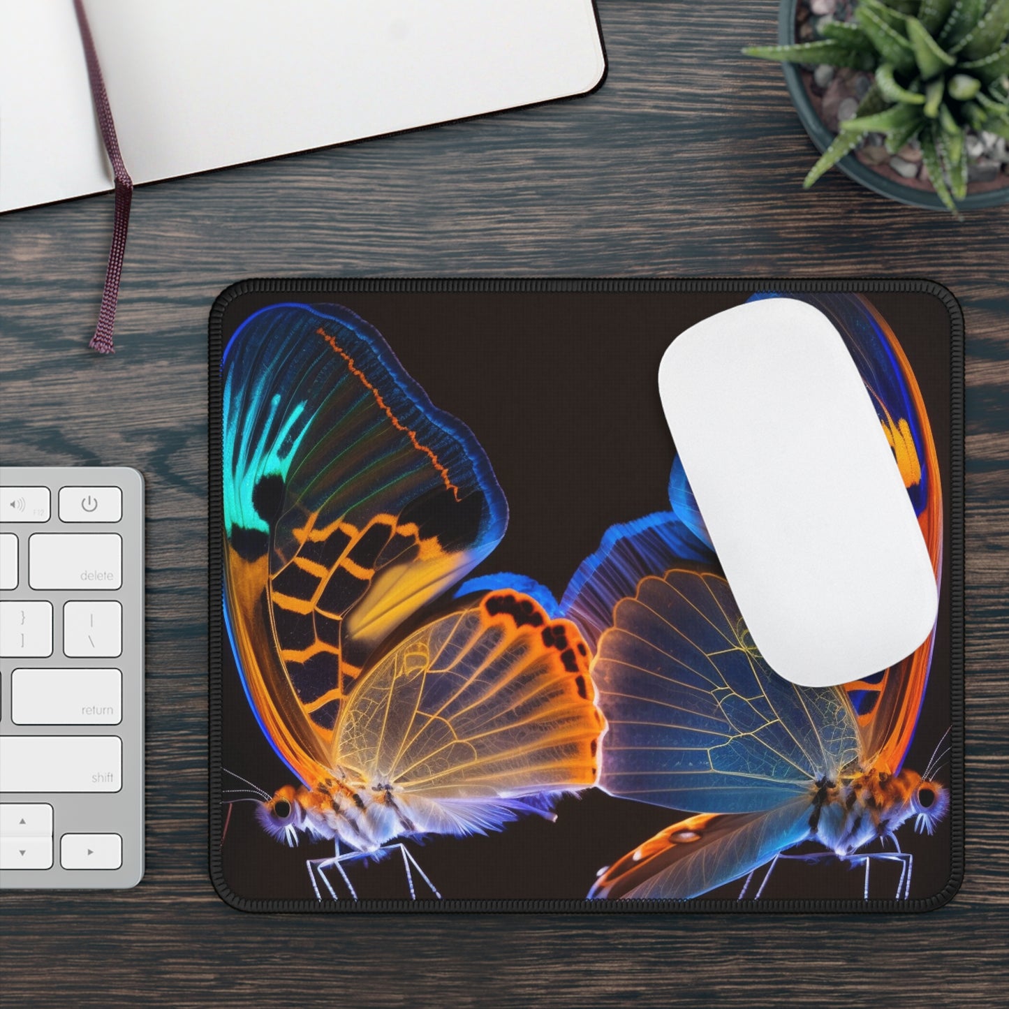 Gaming Mouse Pad  Neon Glo Butterfly 2