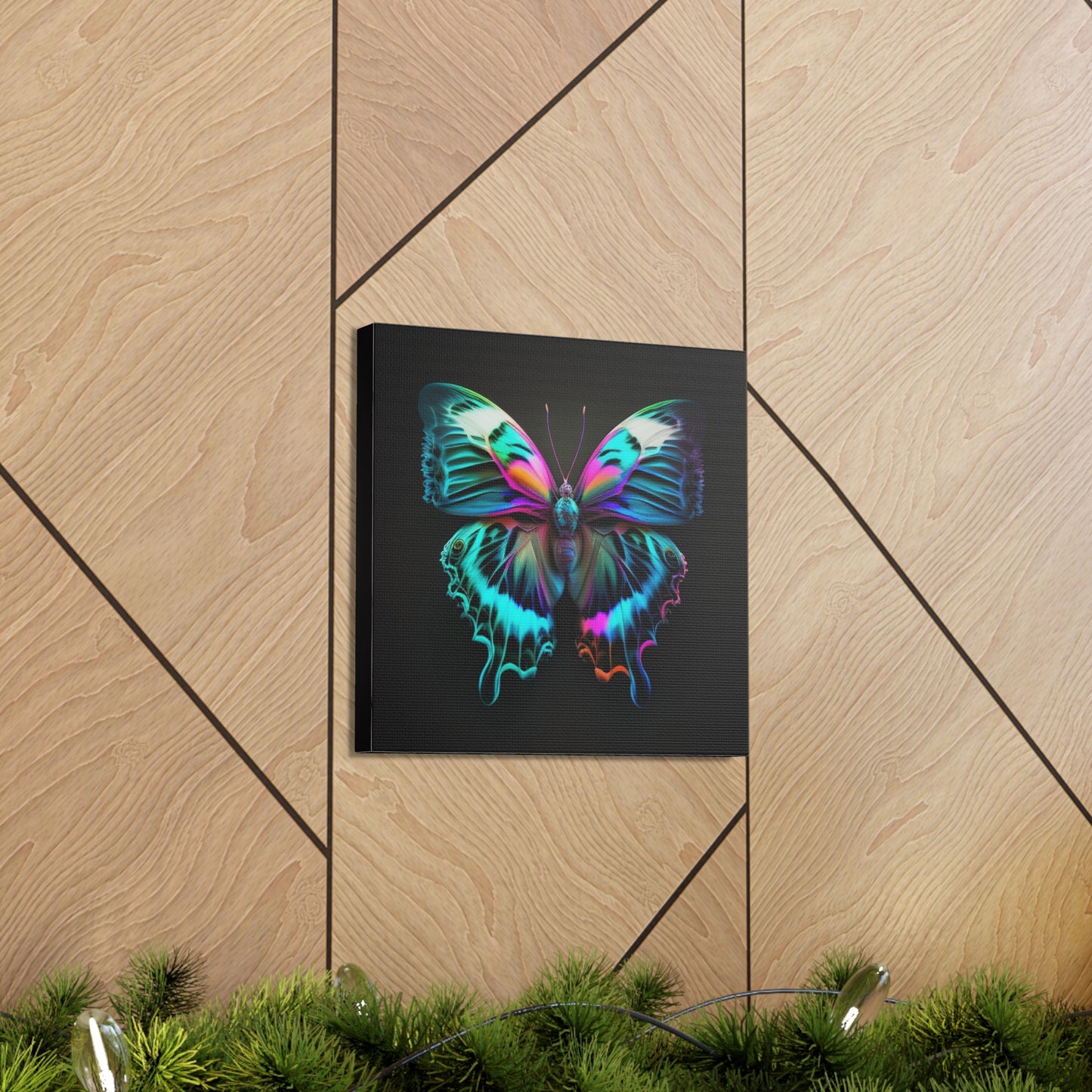 Canvas Gallery Wraps Neon Butterfly Fusion 4