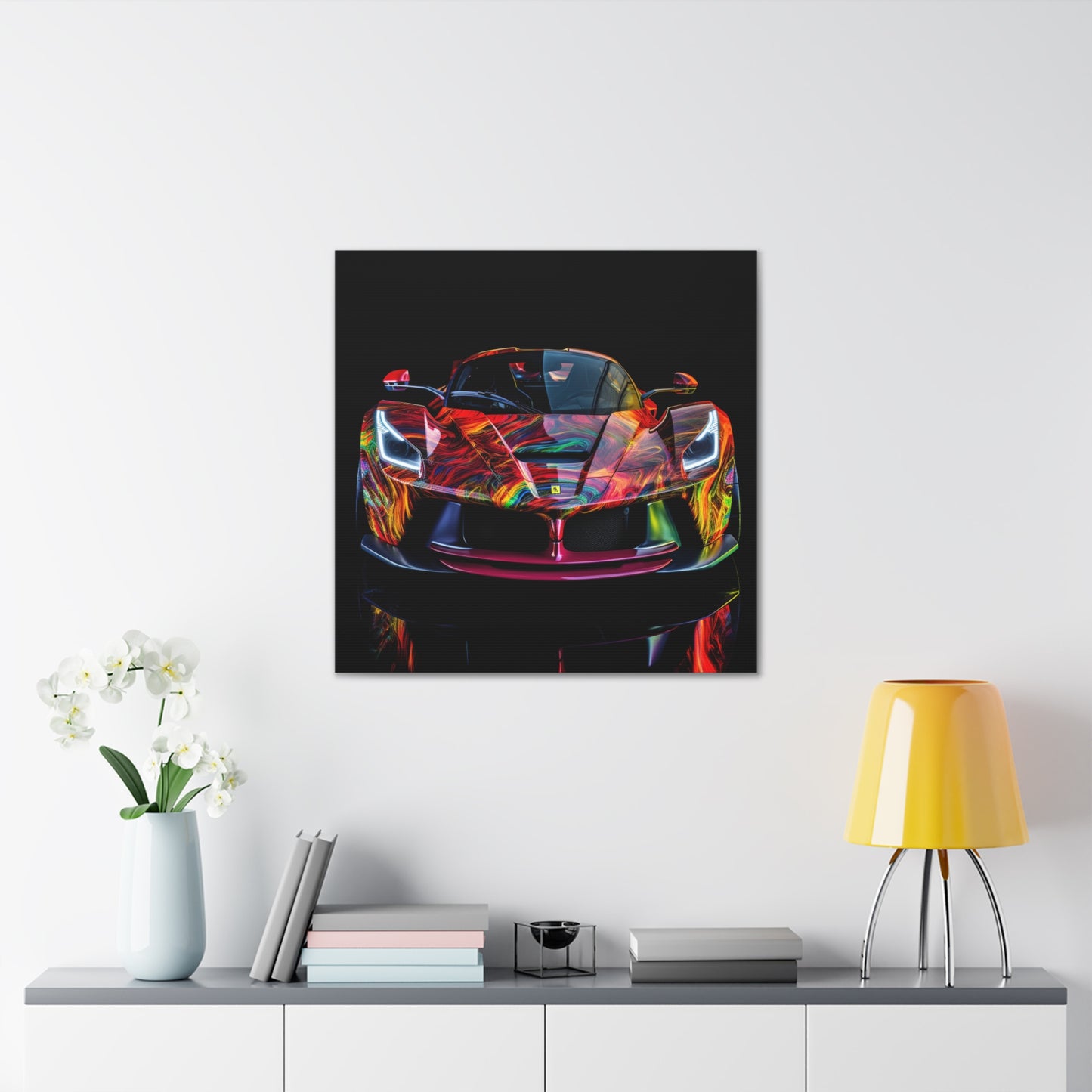 Canvas Gallery Wraps Ferrari Neon 3